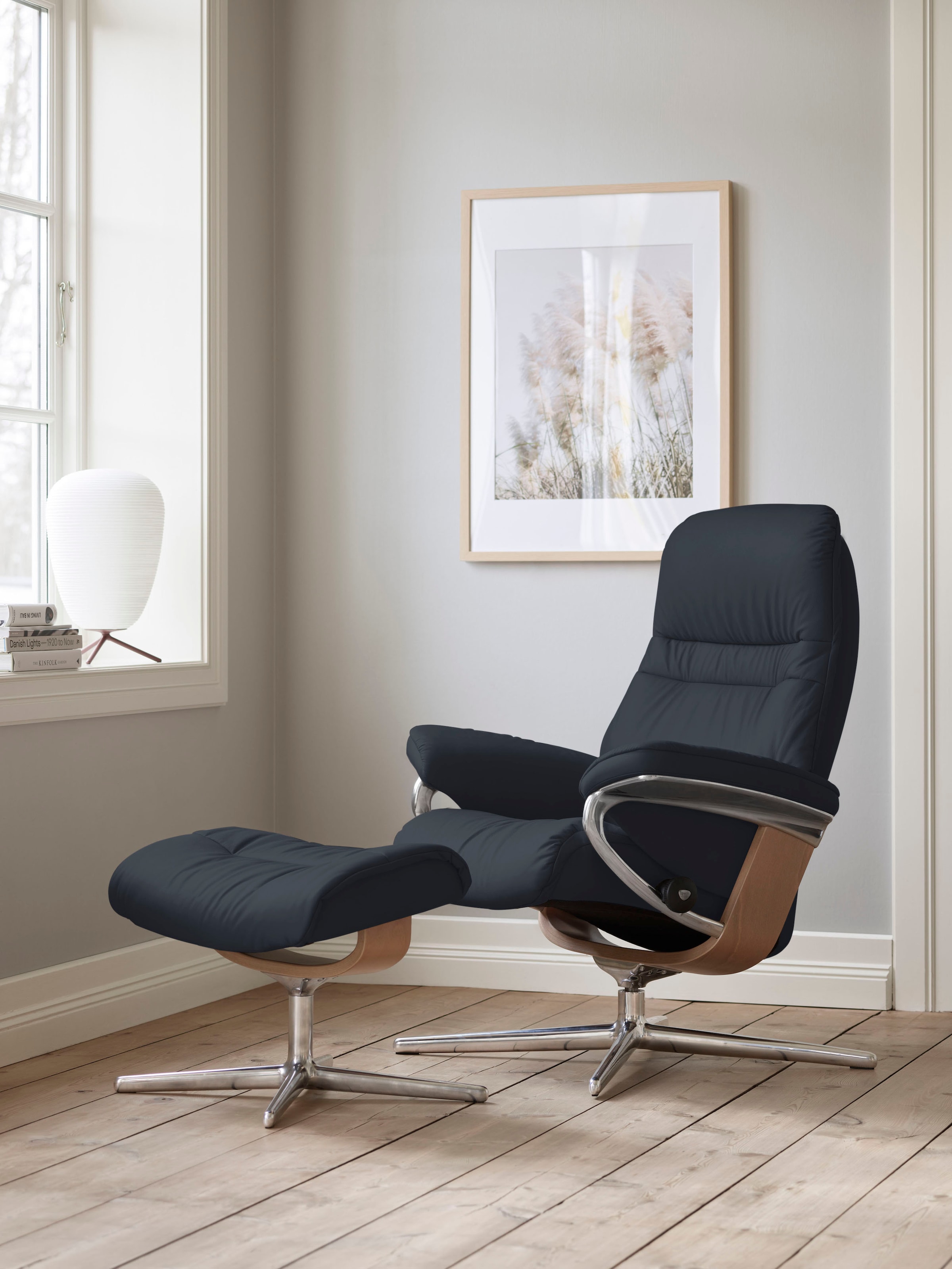 Stressless Relaxsessel "Sunrise" mit Cross Base, Größe S, M & L, Holzakzent günstig online kaufen