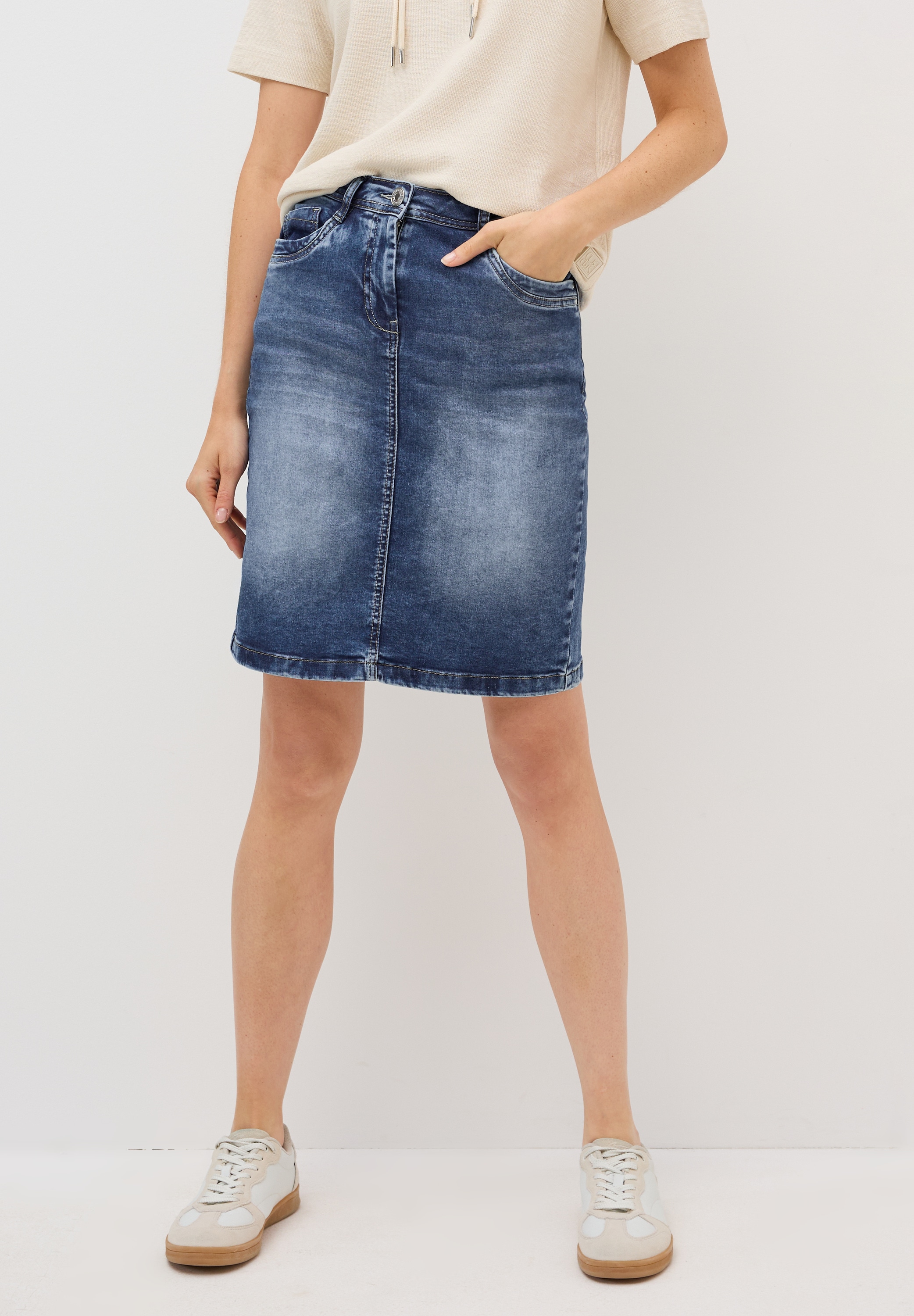 Cecil Jeansrock, 5-Pocket-Style günstig online kaufen