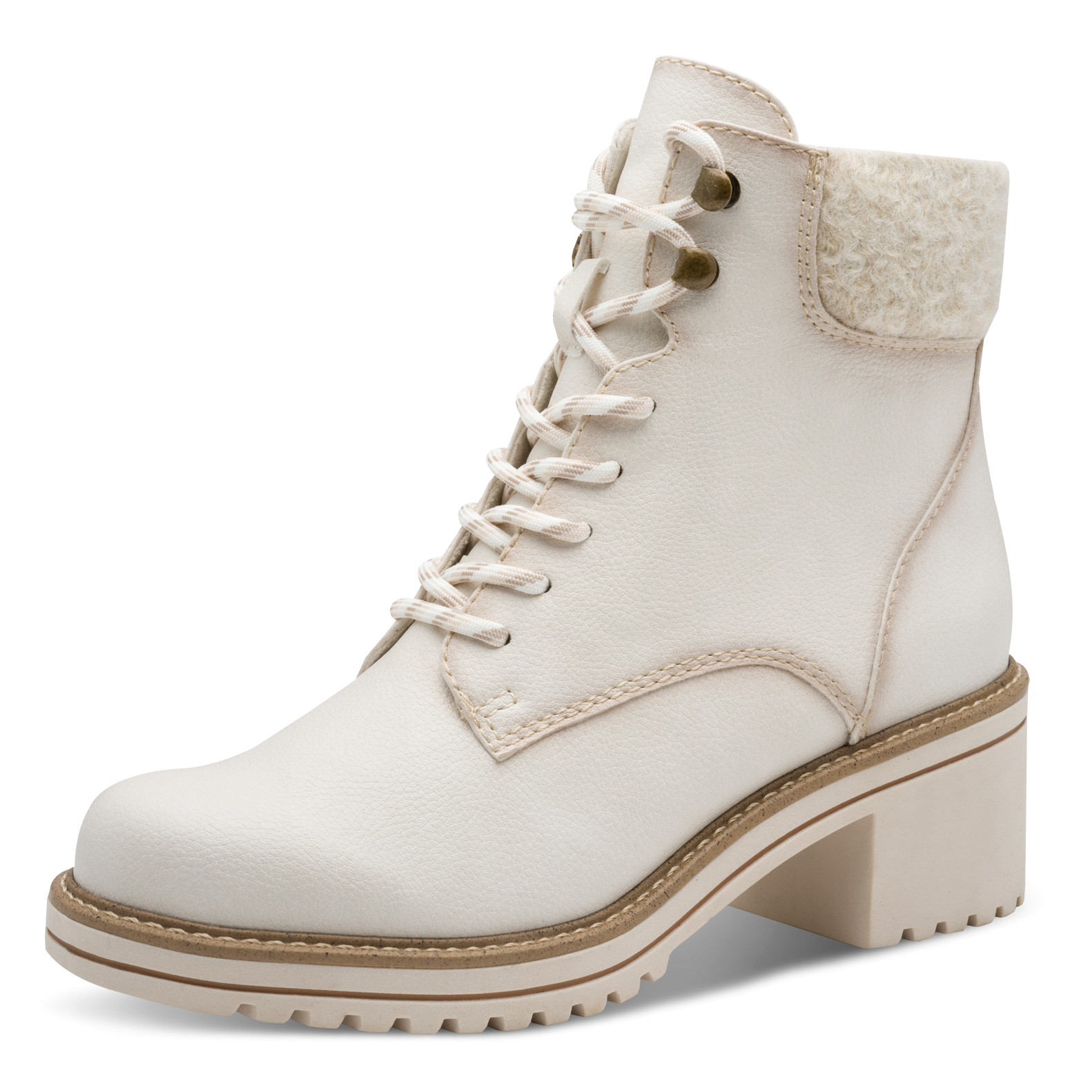 MARCO TOZZI Winterstiefelette, Blockabsatz, Schnürboots, Winterboots mit Ha günstig online kaufen