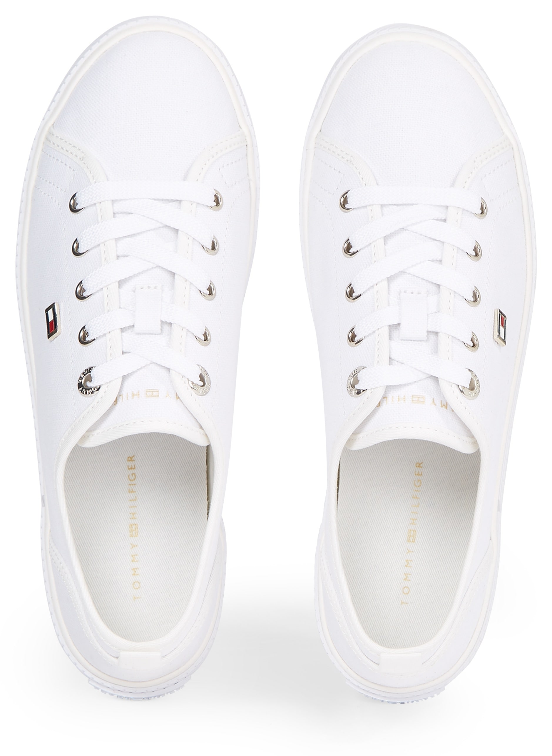 Tommy Hilfiger Plateausneaker "VULC CANVAS SNEAKER", Freizeitschuh, Halbsch günstig online kaufen