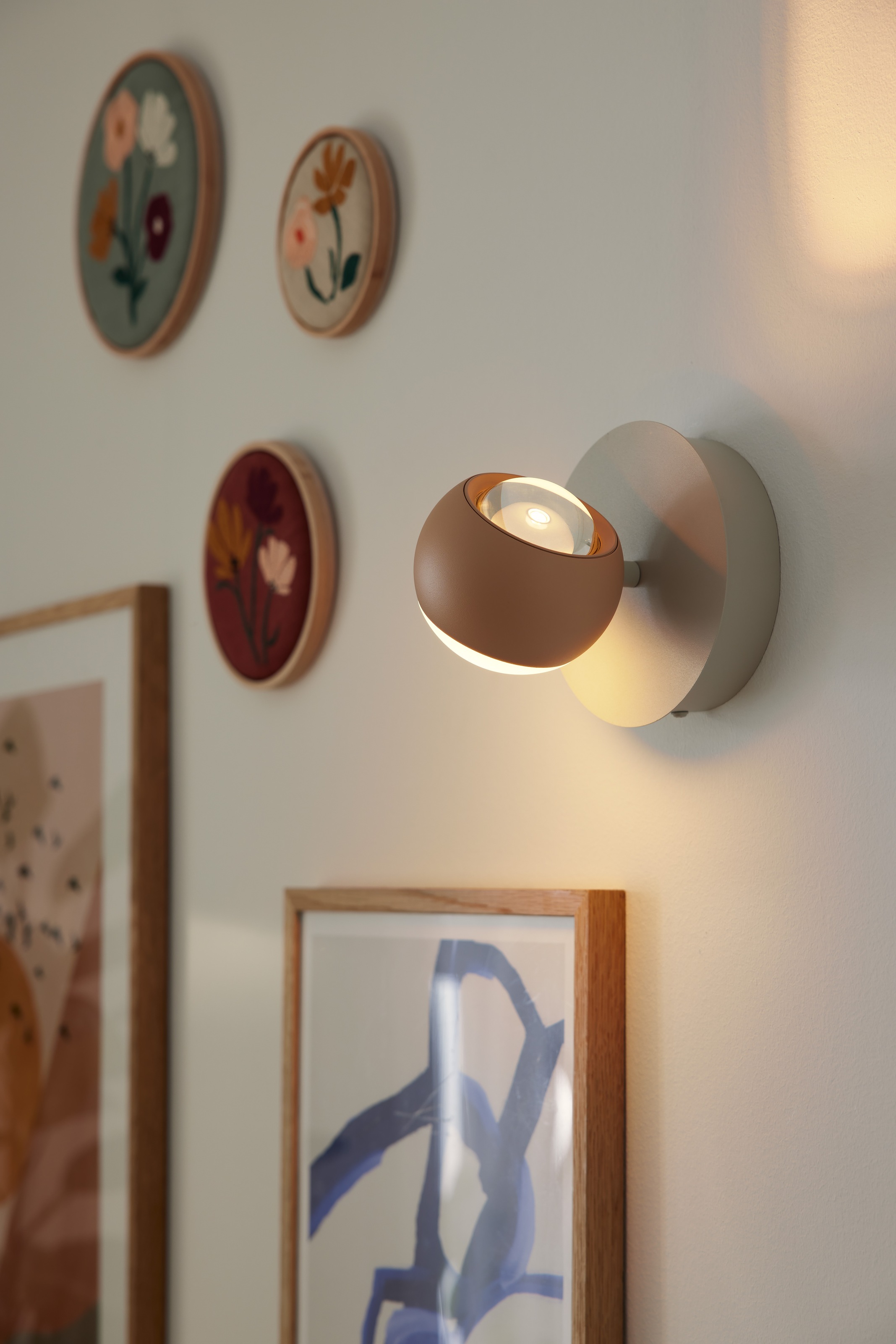 Musterring LED Wandleuchte »CANNON, 1-flammige LED Wandlampe 5W 500Lumen 2300-4000K CCT« LED-Board 1 Stk. Farbwechsler | warmweiß - kaltweiß mit Fernbedienung, schwenkbares up-and-down Licht dimmbar Memory