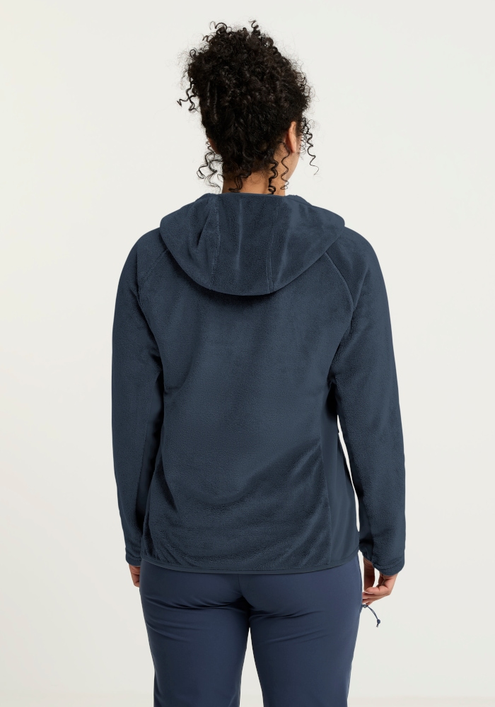 Jack Wolfskin Fleecejacke »ROTWAND HOODED FZ W« mit Kapuze, Langarm, atmungsaktives Gewebe