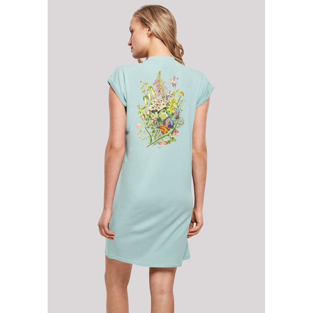 F4NT4STIC Shirtkleid »Blumen Muster grün«