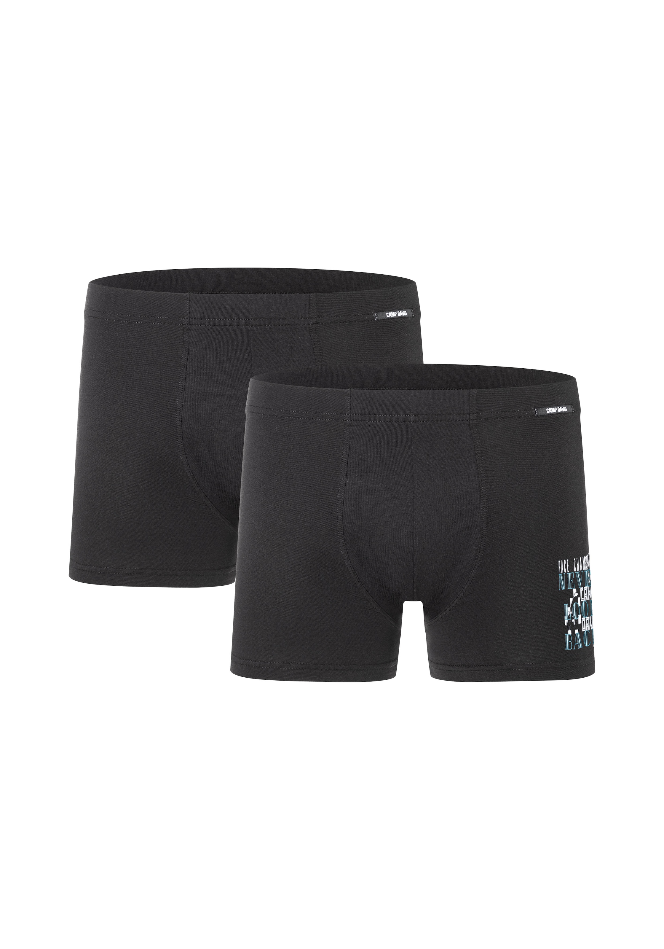 CAMP DAVID Boxershorts »casual«, (2er Pack), mit elastischem Bund