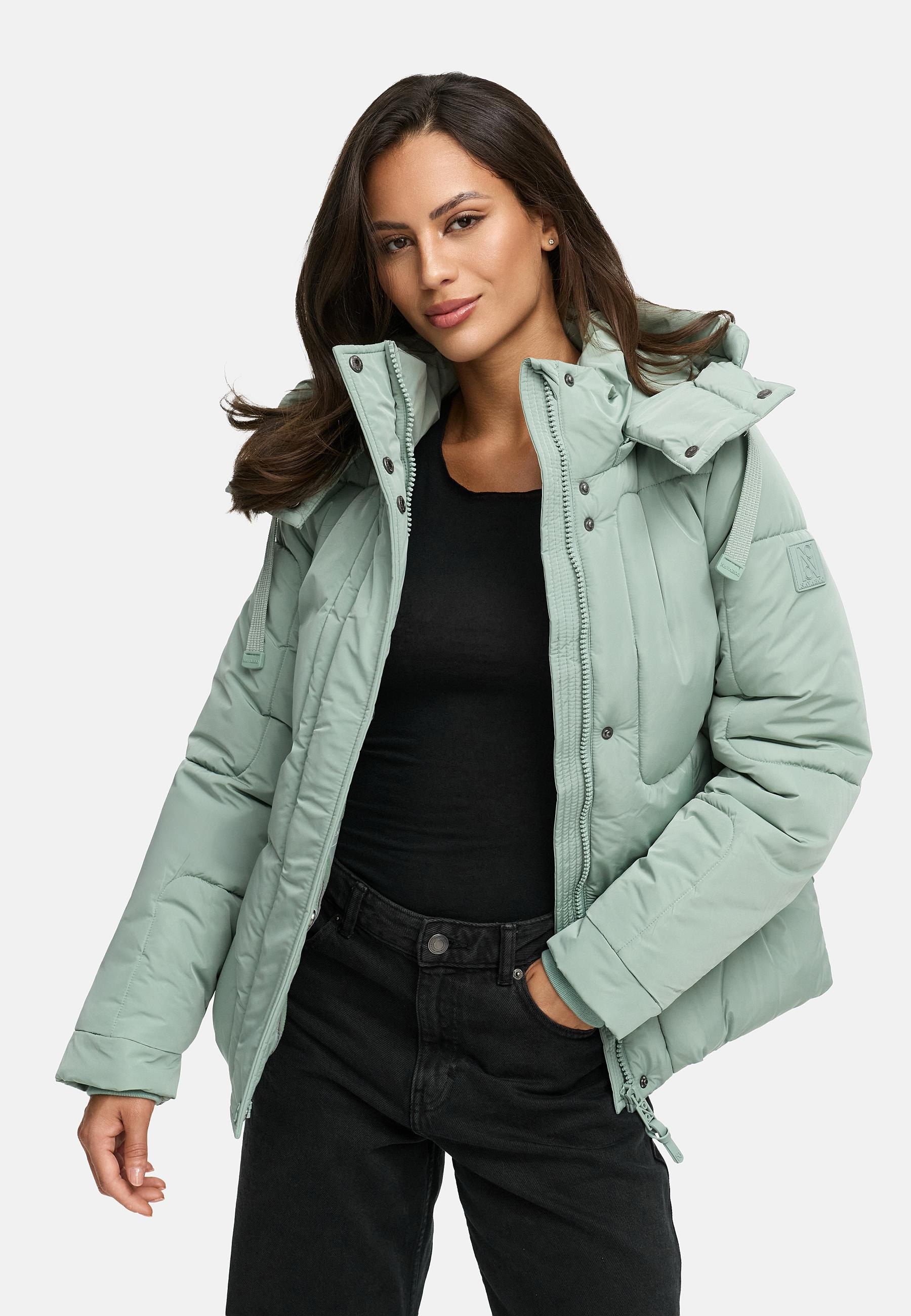 Navahoo Steppjacke »Zauberlicht 14«, mit Kapuze, Winterjacke mit abnehmbarer Kapuze und Fleece-Futter