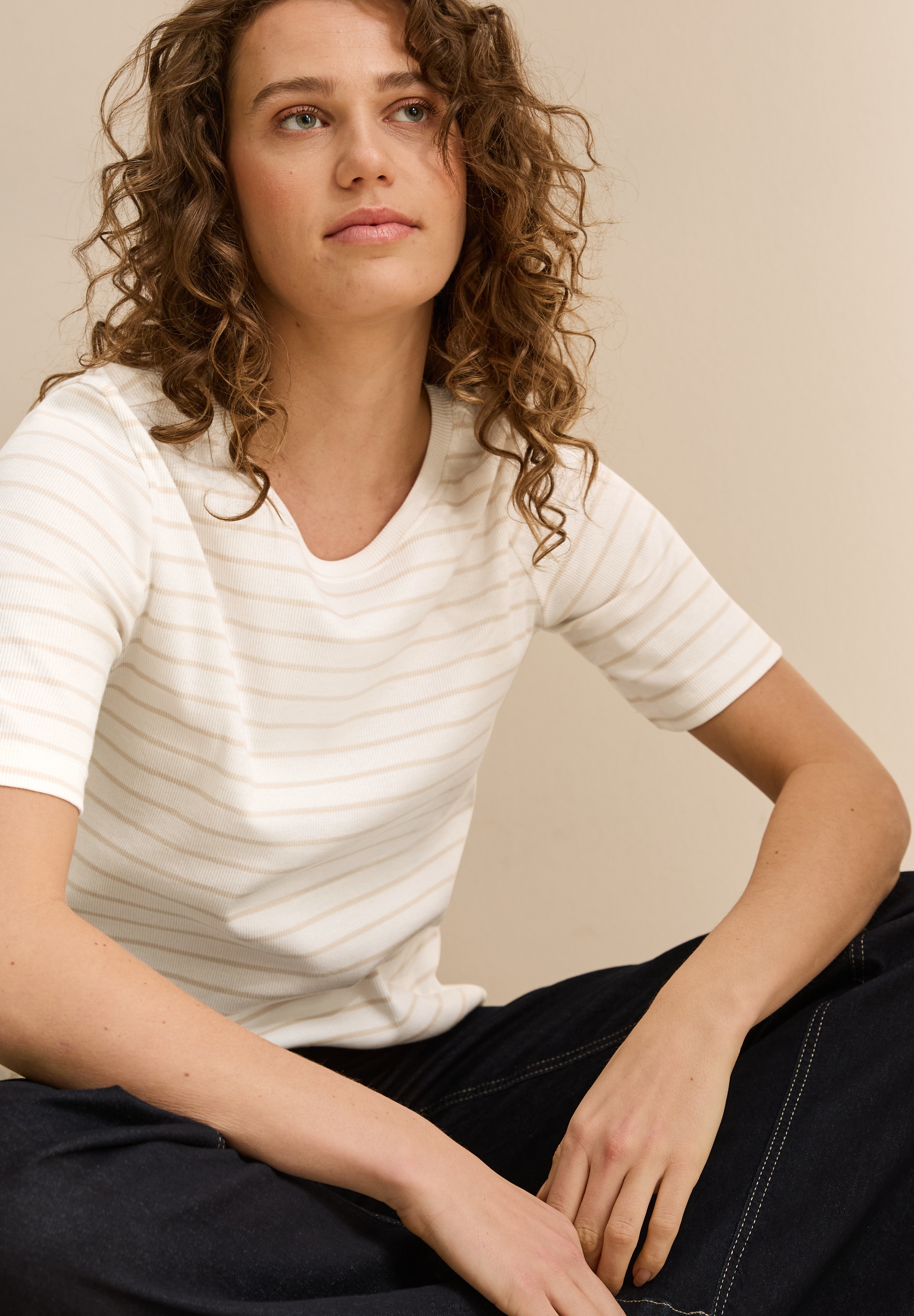 Cecil T-Shirt, mit Streifen Muster