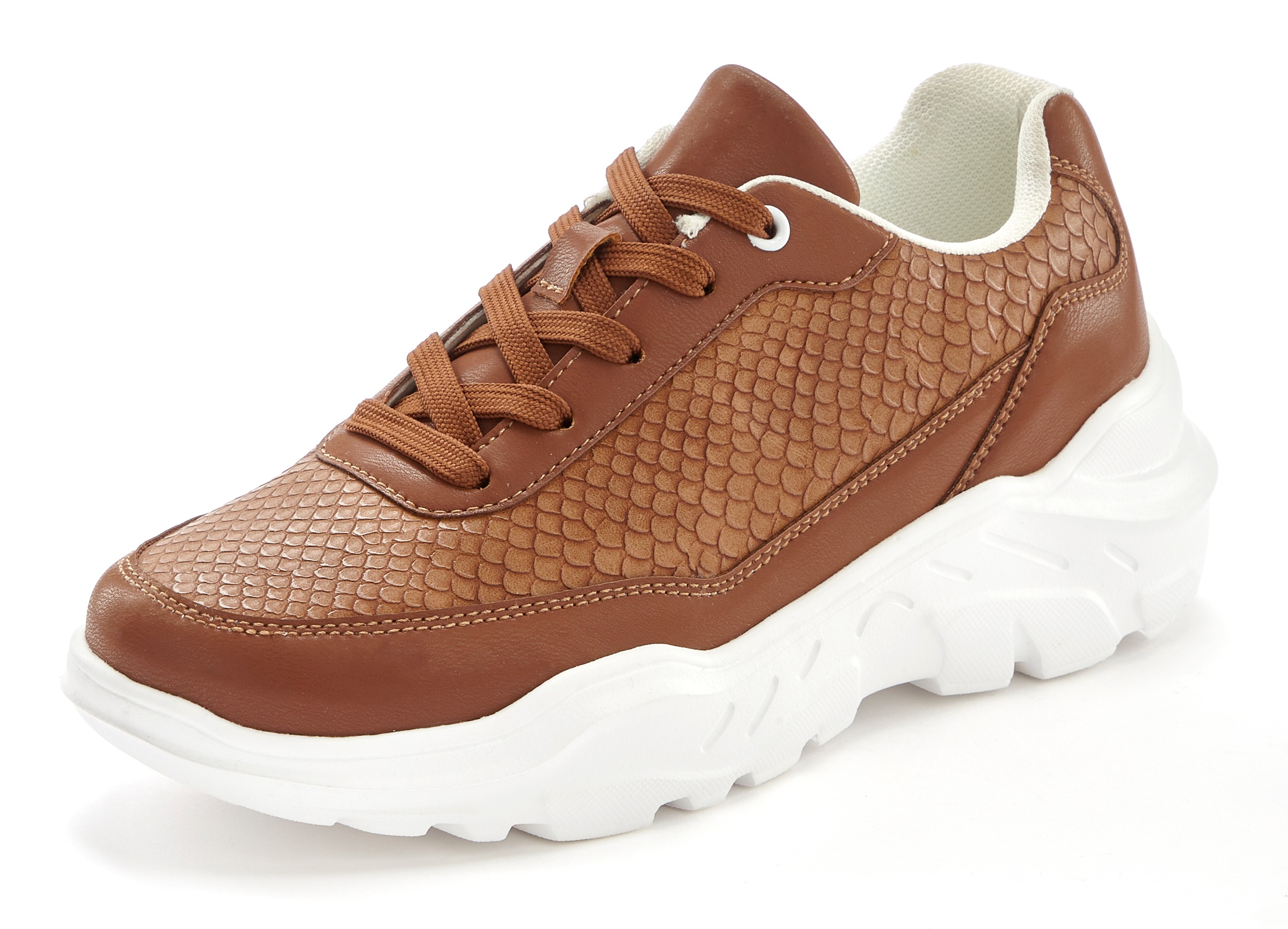 Thumbnail - LASCANA Sneaker Halbschuh, Sportschuh, leichte Chunky Sohle VEGAN