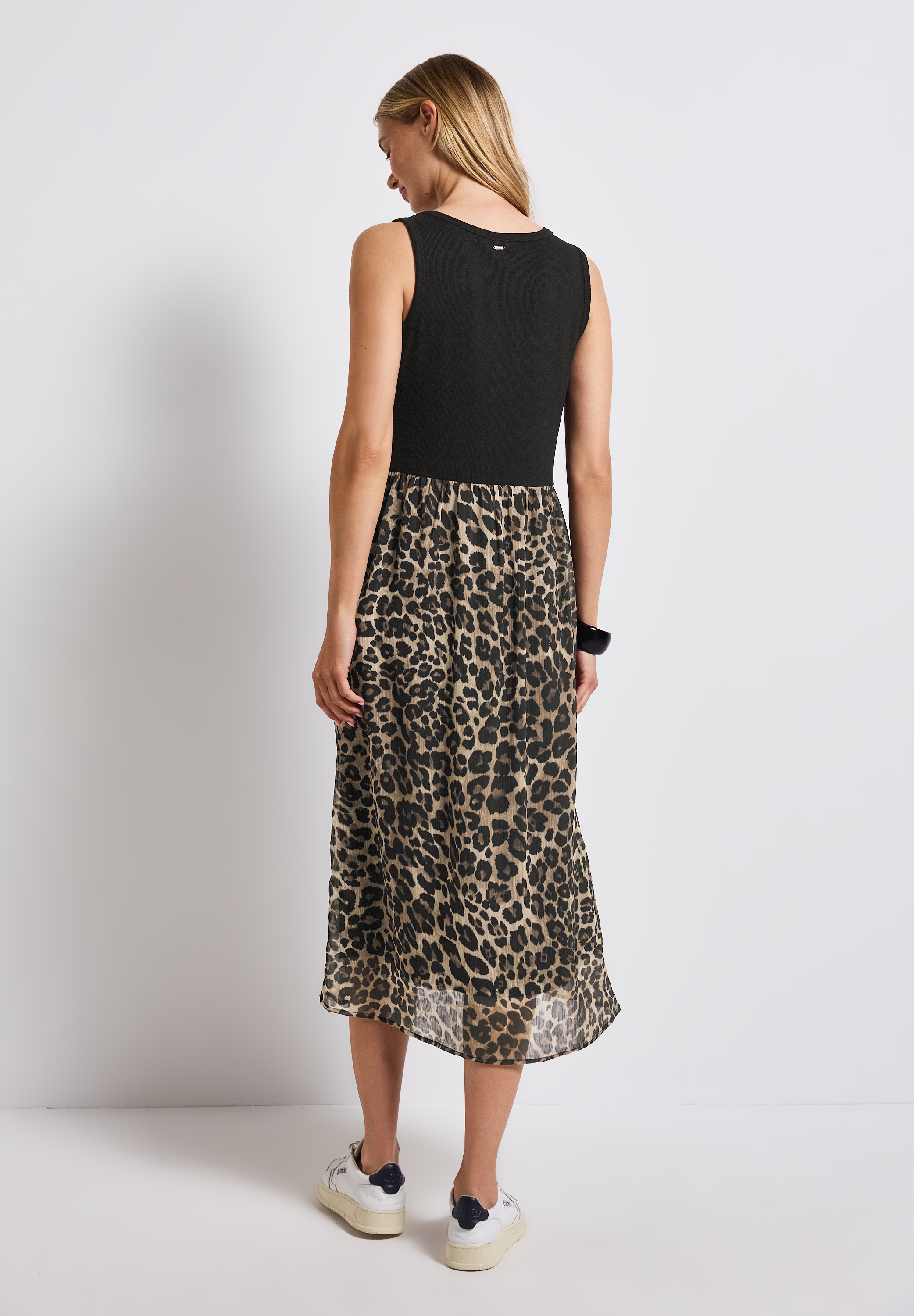 STREET ONE Midikleid, mit Animal Print-Mix günstig online kaufen
