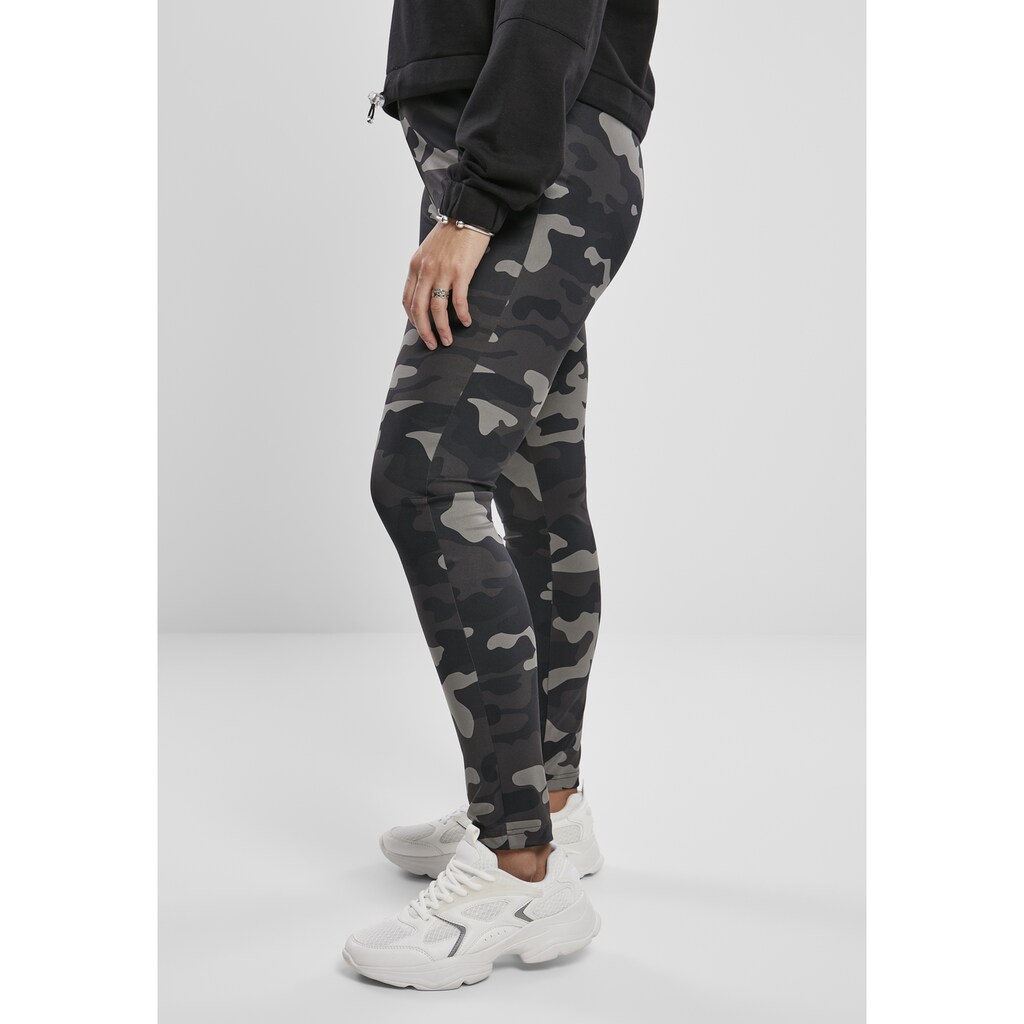 URBAN CLASSICS Leggings »Urban Classics Damen Ladies High Waist Camo Tech Leggings«, (1 tlg.)