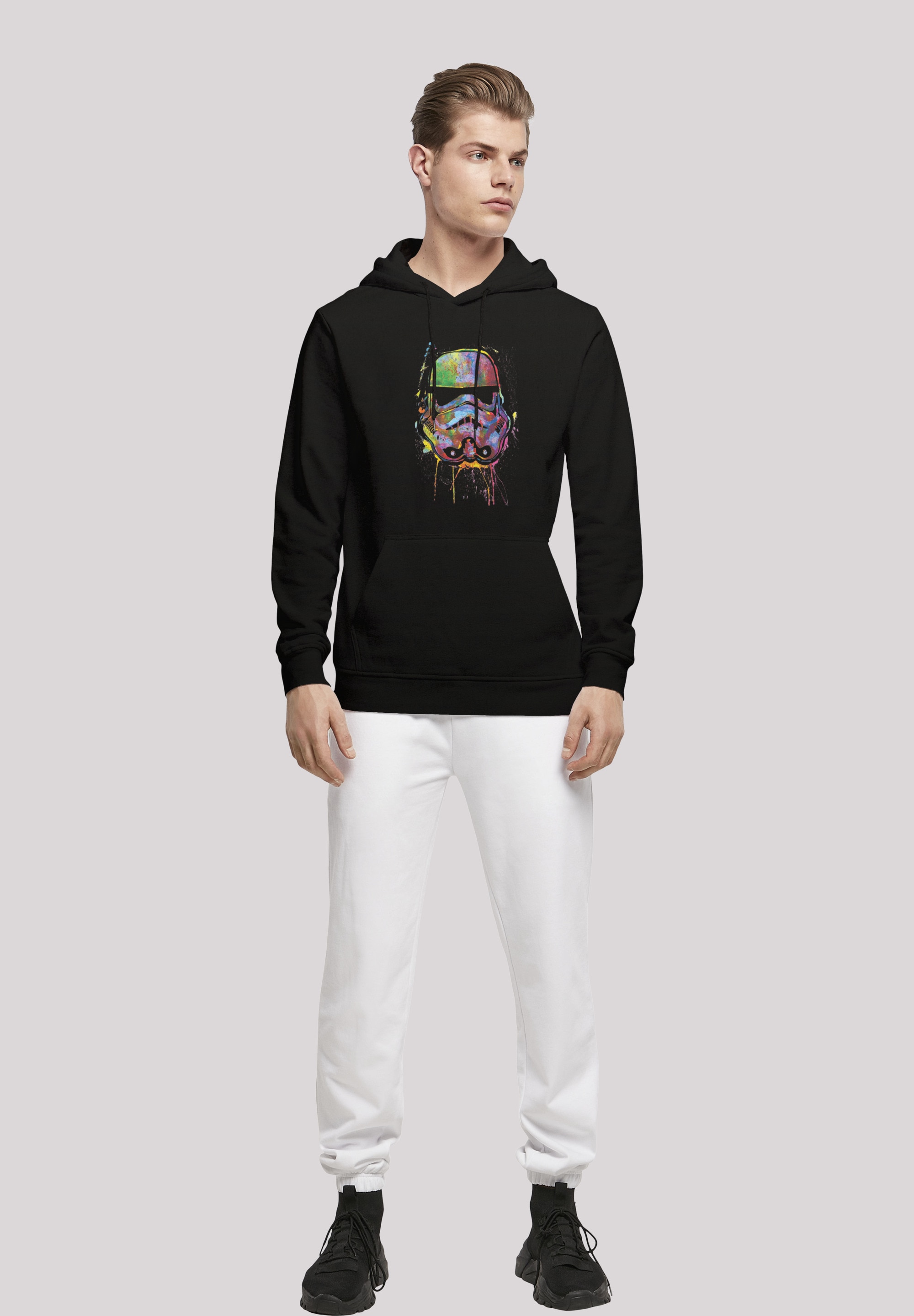 F4NT4STIC Rundhalspullover »F4NT4STIC Herren Stormtrooper Paint Splats with Basic Hoody«, (1 tlg.)