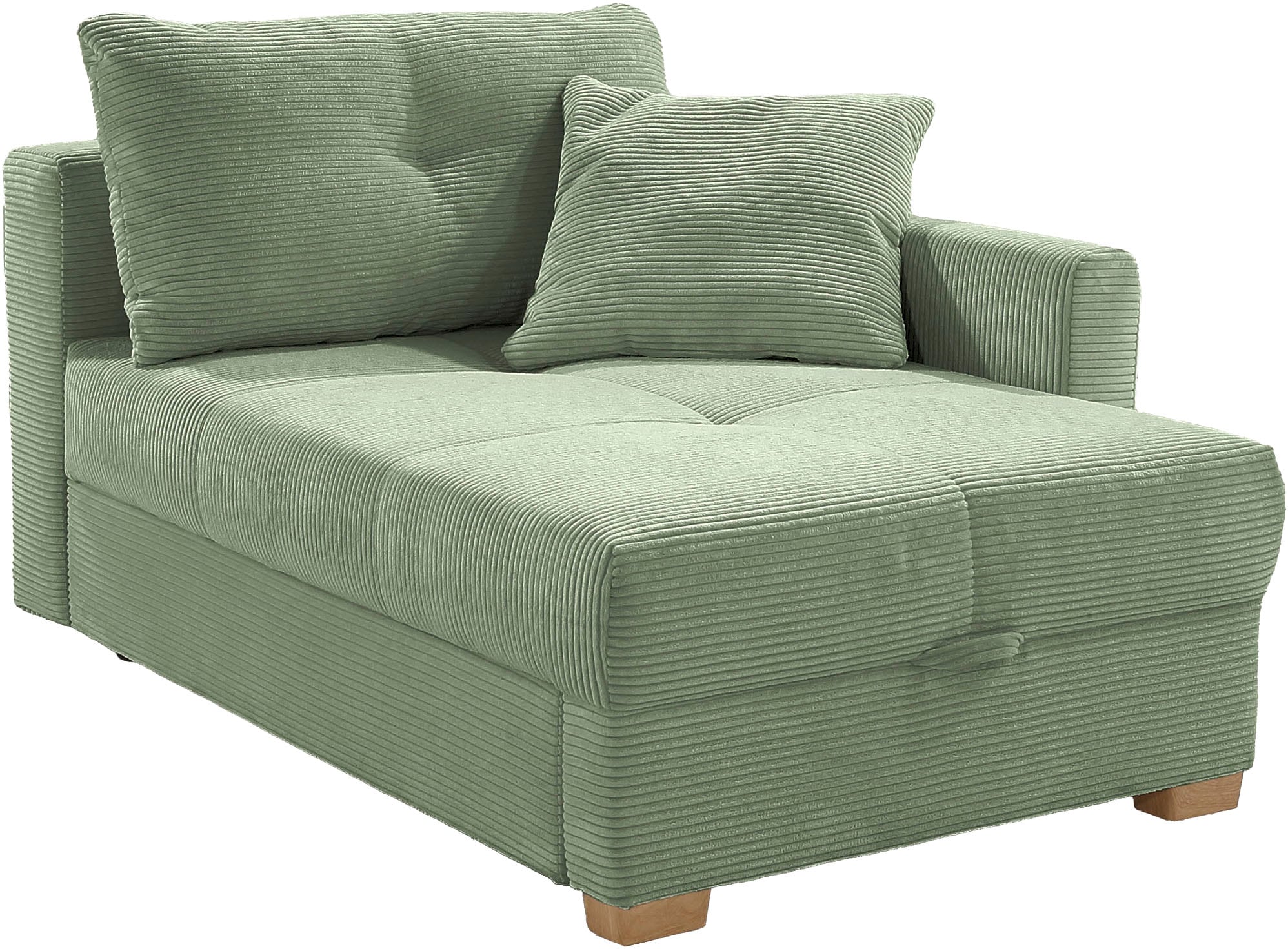 Jockenhöfer Gruppe Recamiere »Romeo, Breite: 164cm, Liegefläche: 90x210 cm« inklusive Bettfunktion und Bettkasten, Federkernpolsterung