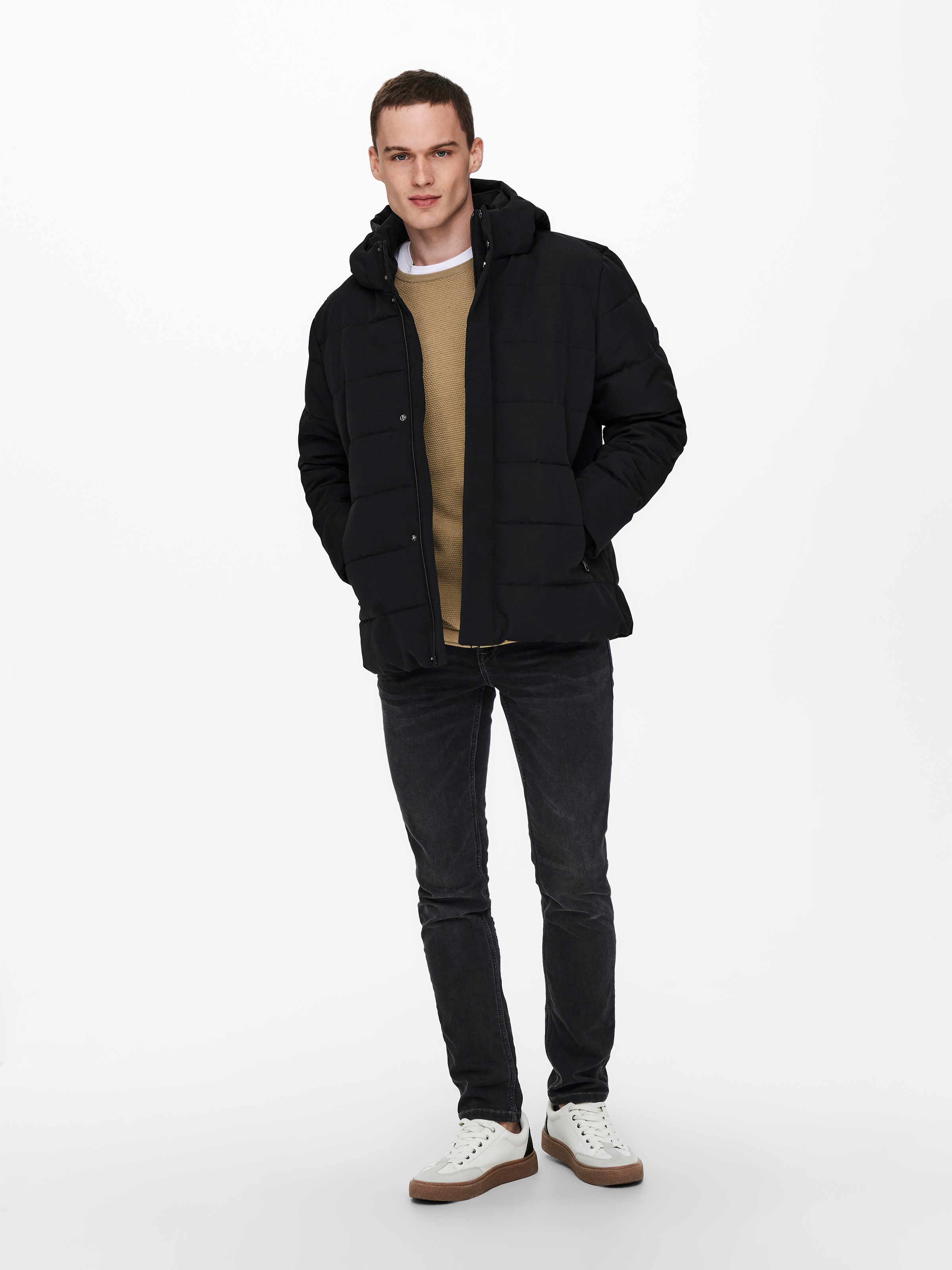 ONLY & SONS Steppjacke »ONSCAYSON PUFFA OTW NOOS«, mit Kapuze