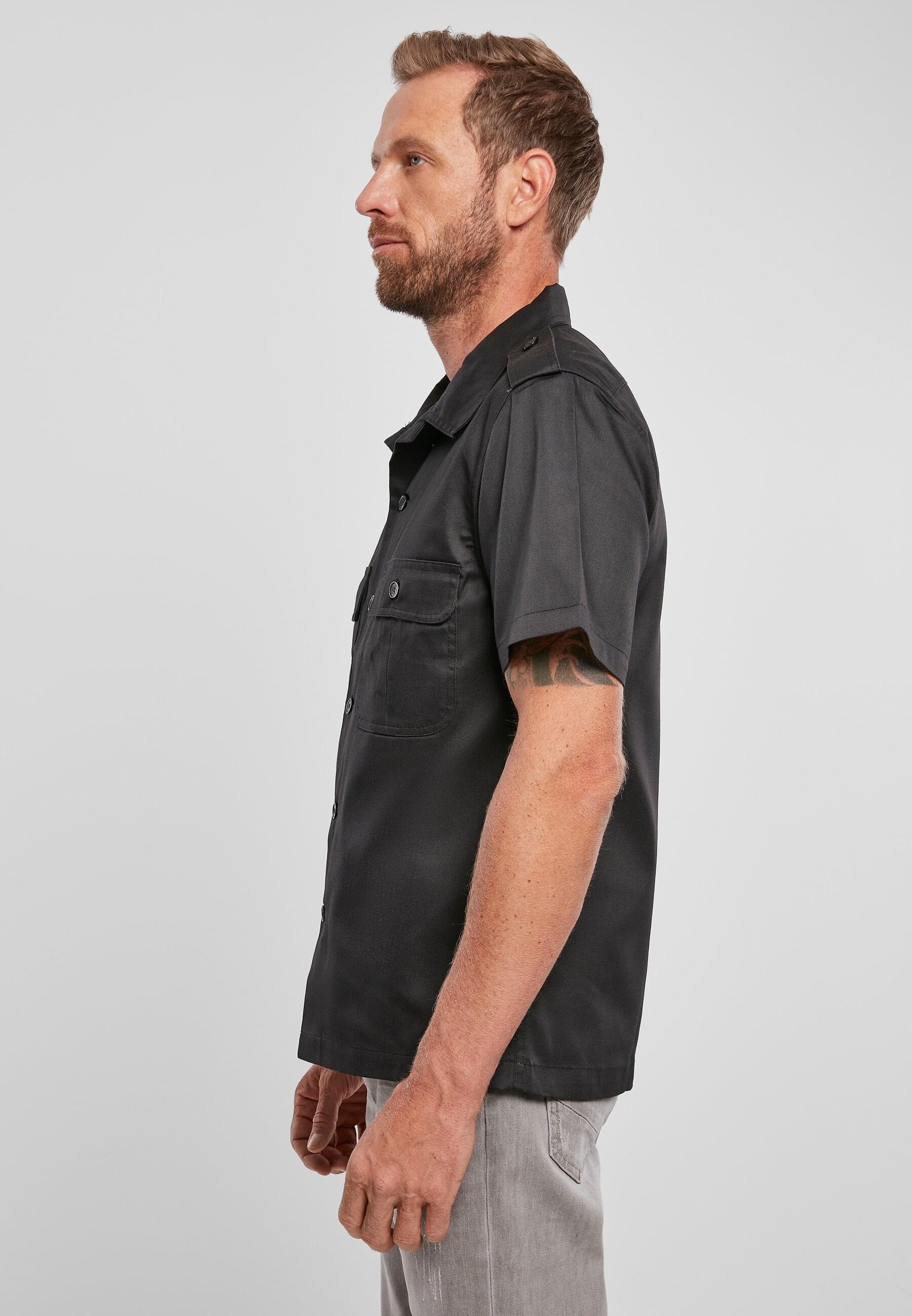Brandit Langarmhemd »Brandit Herren Short Sleeves US Shirt«, (1 tlg.)