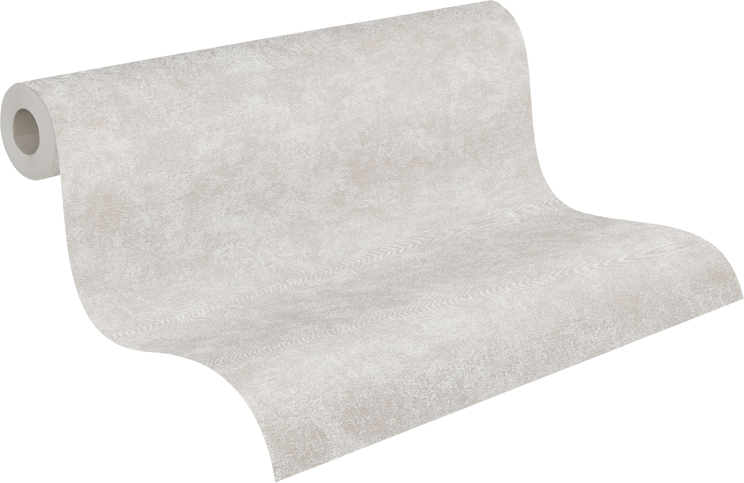 A.S. Création Vliestapete »Attractive 3 Soft Concrete Uni« matt | uni aufgeschäumt Beige und Grau, leichter Glanz, fein strukturiert