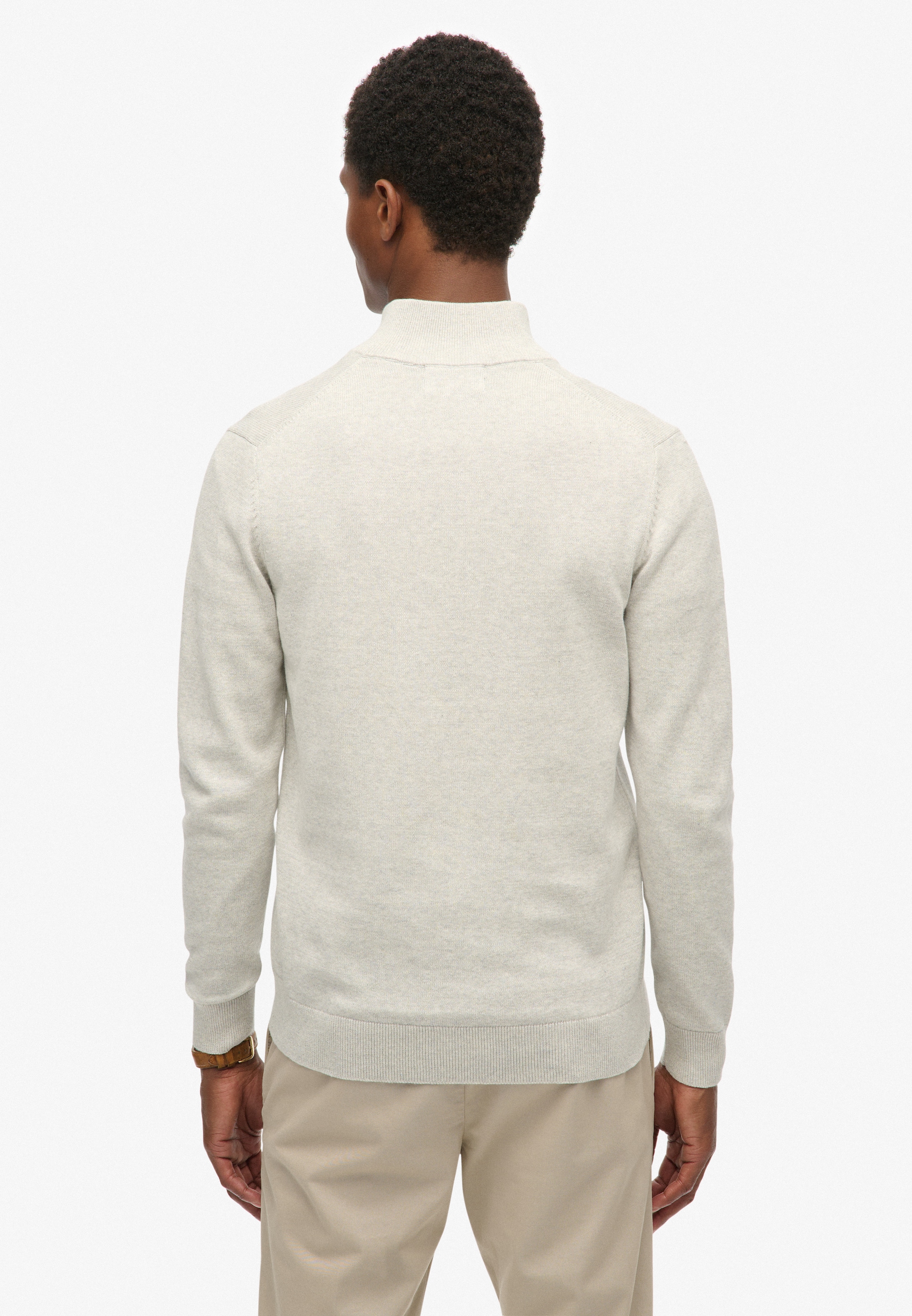 Superdry Strickpullover »ESSENTIALS COTTON HALF ZIP«