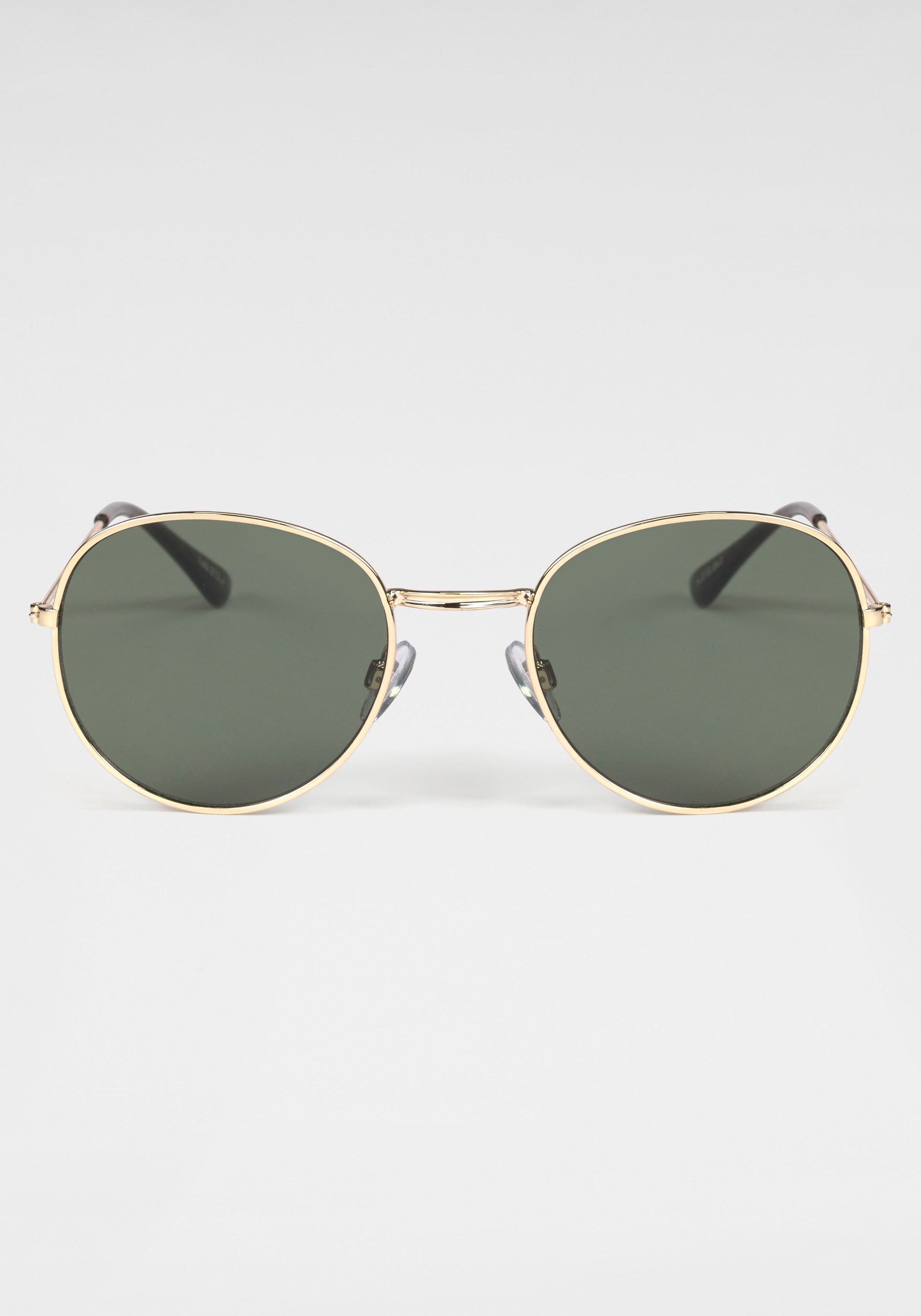 BASEFIELD Sonnenbrille, Klassische runde Metall-Sonnenbrille in gold günstig online kaufen