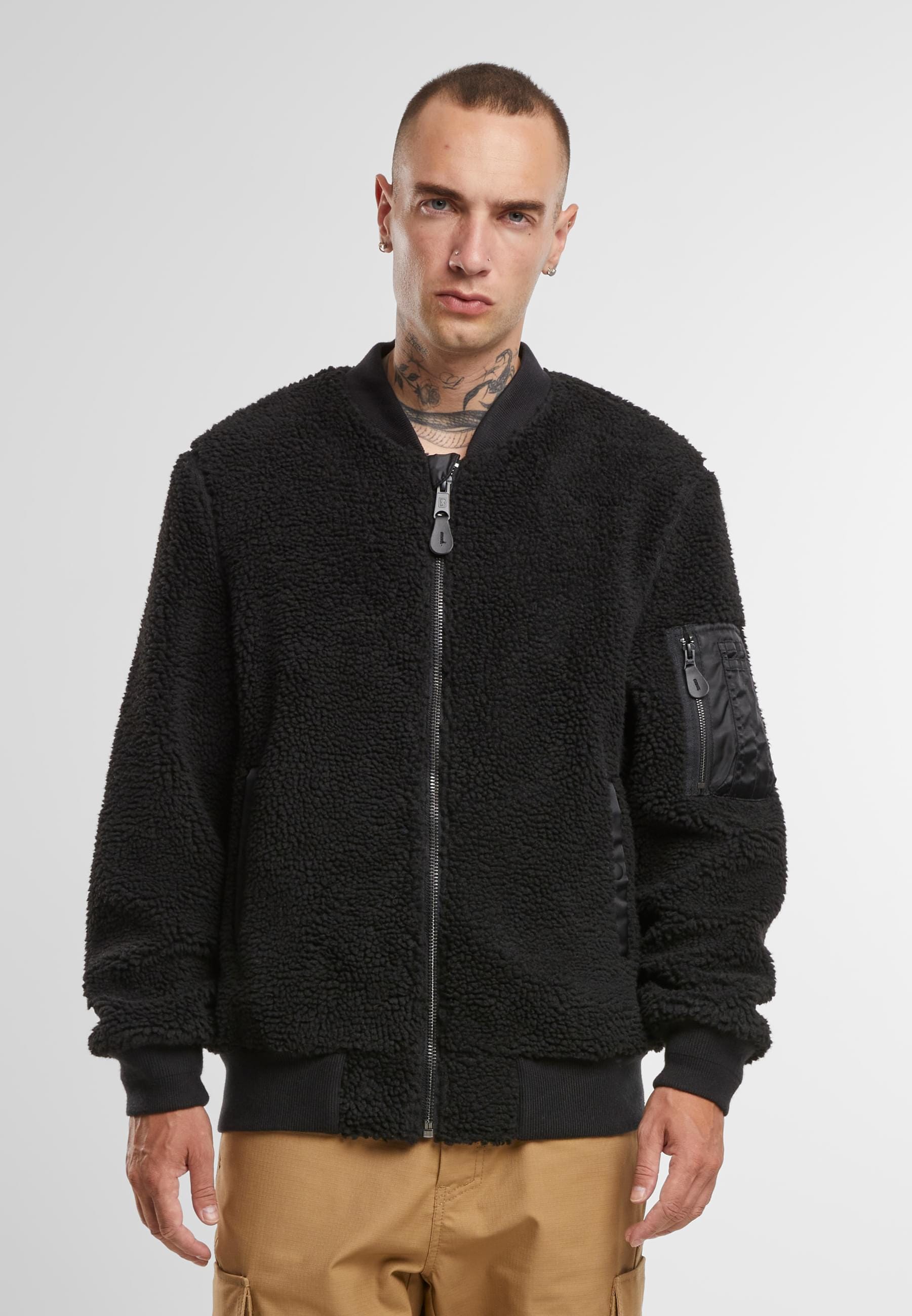 Brandit Allwetterjacke »Brandit MA1 Sherpa Jacket«, (1 St.), ohne Kapuze