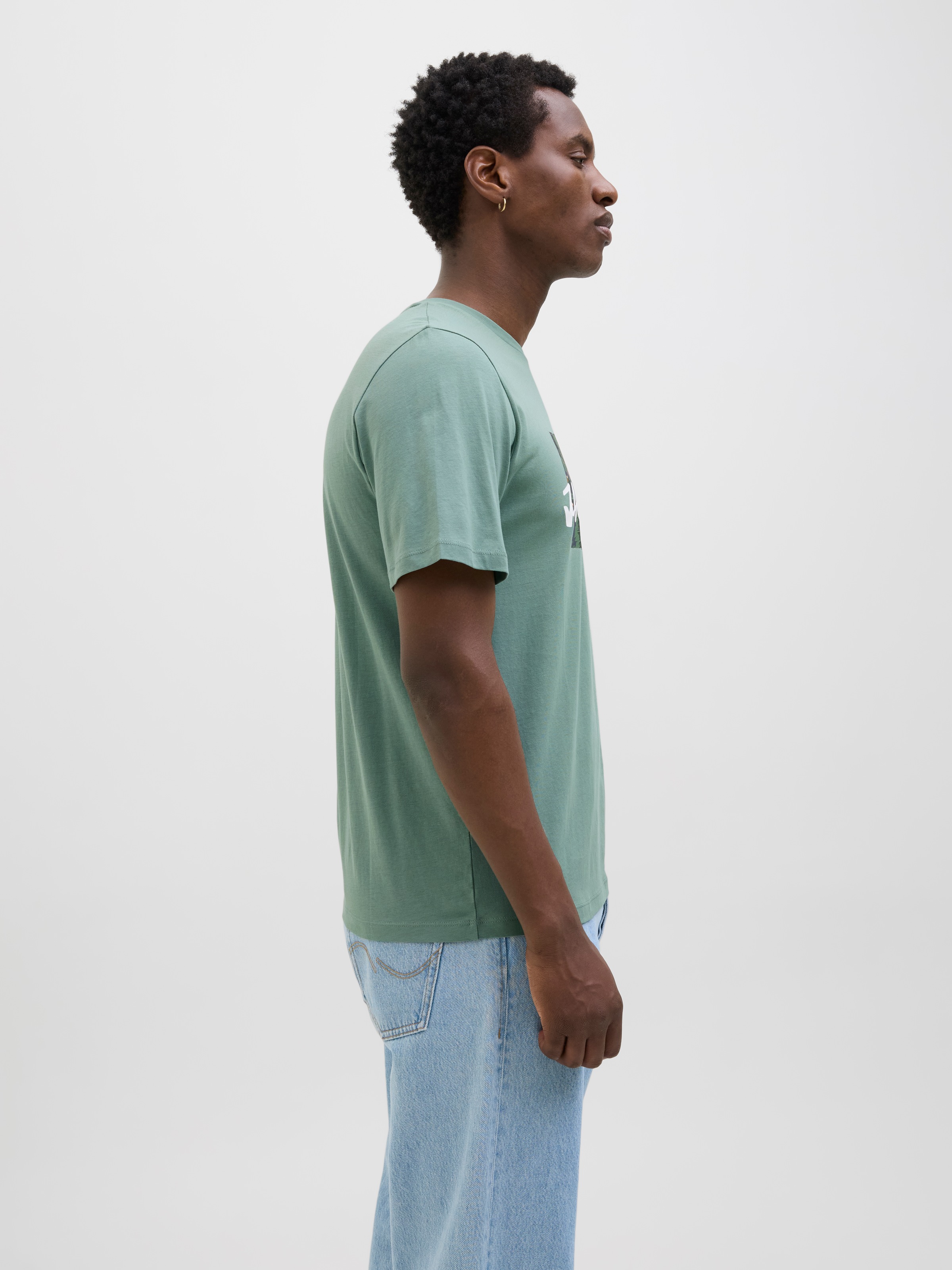 Jack & Jones Print-Shirt "JJHAWAII SHAPE TEE SS CREW NECK" günstig online kaufen