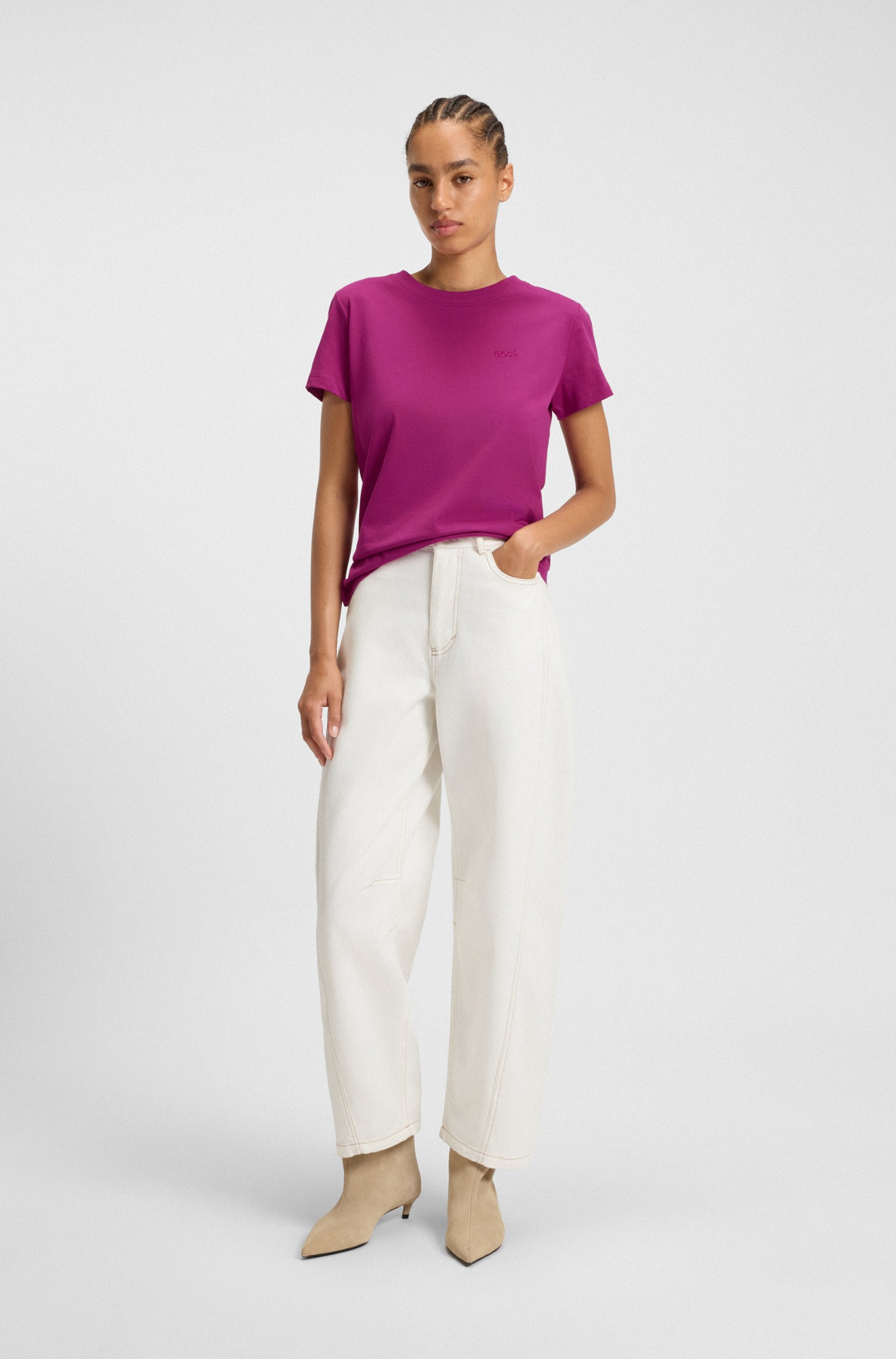 Thumbnail - BOSS ORANGE T-Shirt "Esogo Premium Damenmode" mit Logo