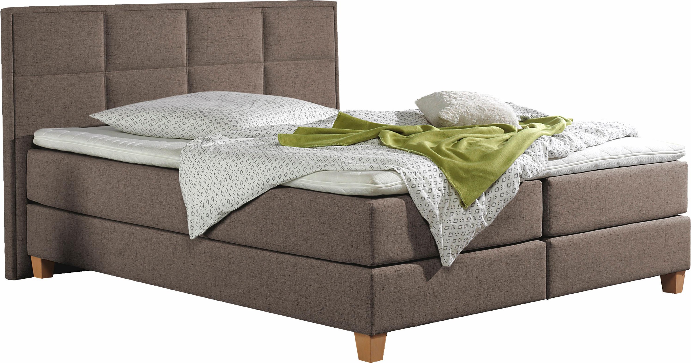 Home affaire Boxspringbett "Casey" in 5 Breiten, 3 Ausführungen, 2 Härtegra günstig online kaufen