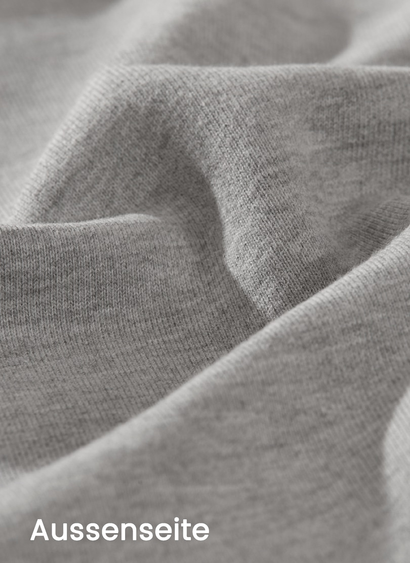 Trigema Sweatshirt Sweatshirt für Innenseite« angerauter BAUR | »TRIGEMA mit kaufen