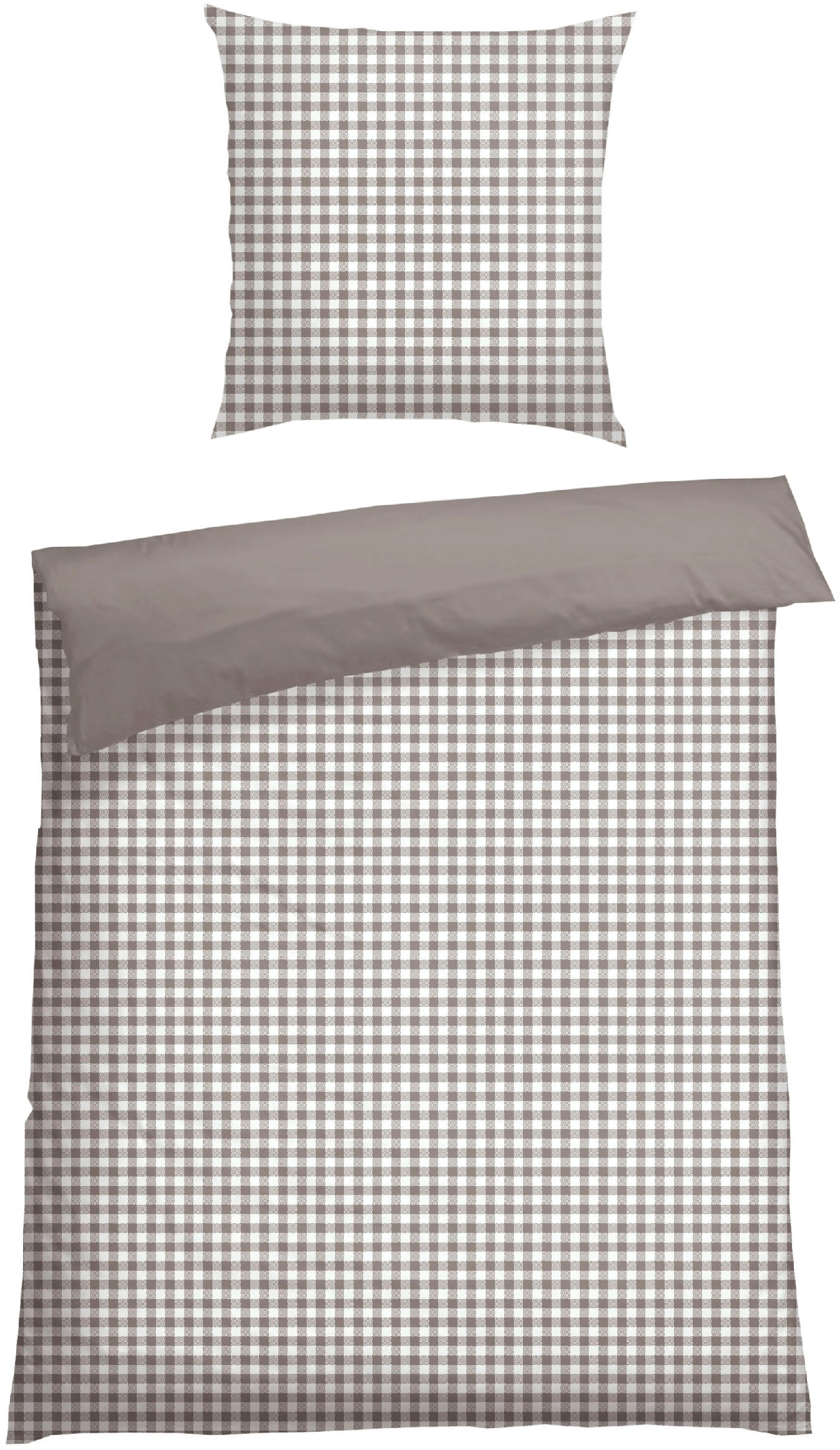 Schiesser Wendebettwäsche "Vichy aus weicher Baumwolle mit Karos" 2 Stk. Ma günstig online kaufen