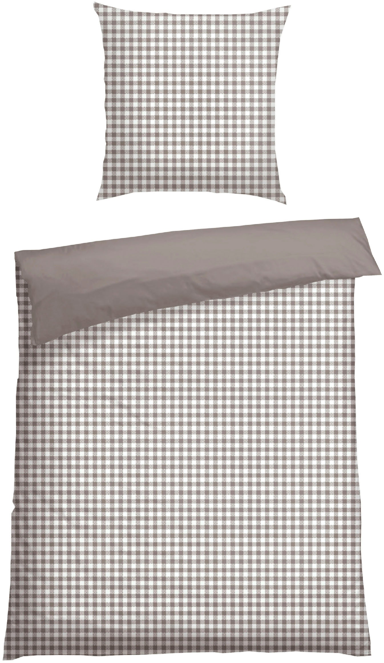Schiesser Wendebettwäsche "Vichy aus weicher Baumwolle mit Karos" 2 Stk. tl günstig online kaufen