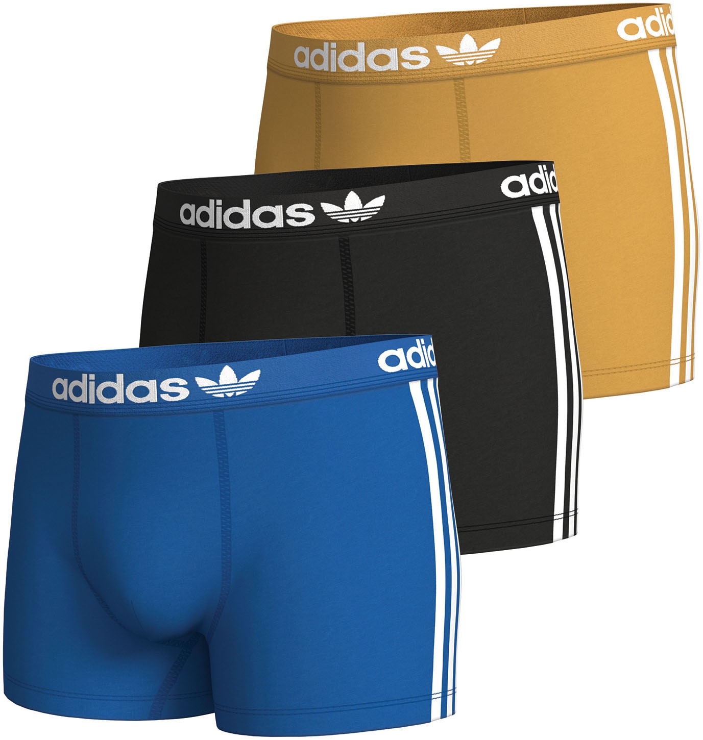 adidas Originals Boxershorts, (Packung, 3 St.), mit elastischem Logo-Bund