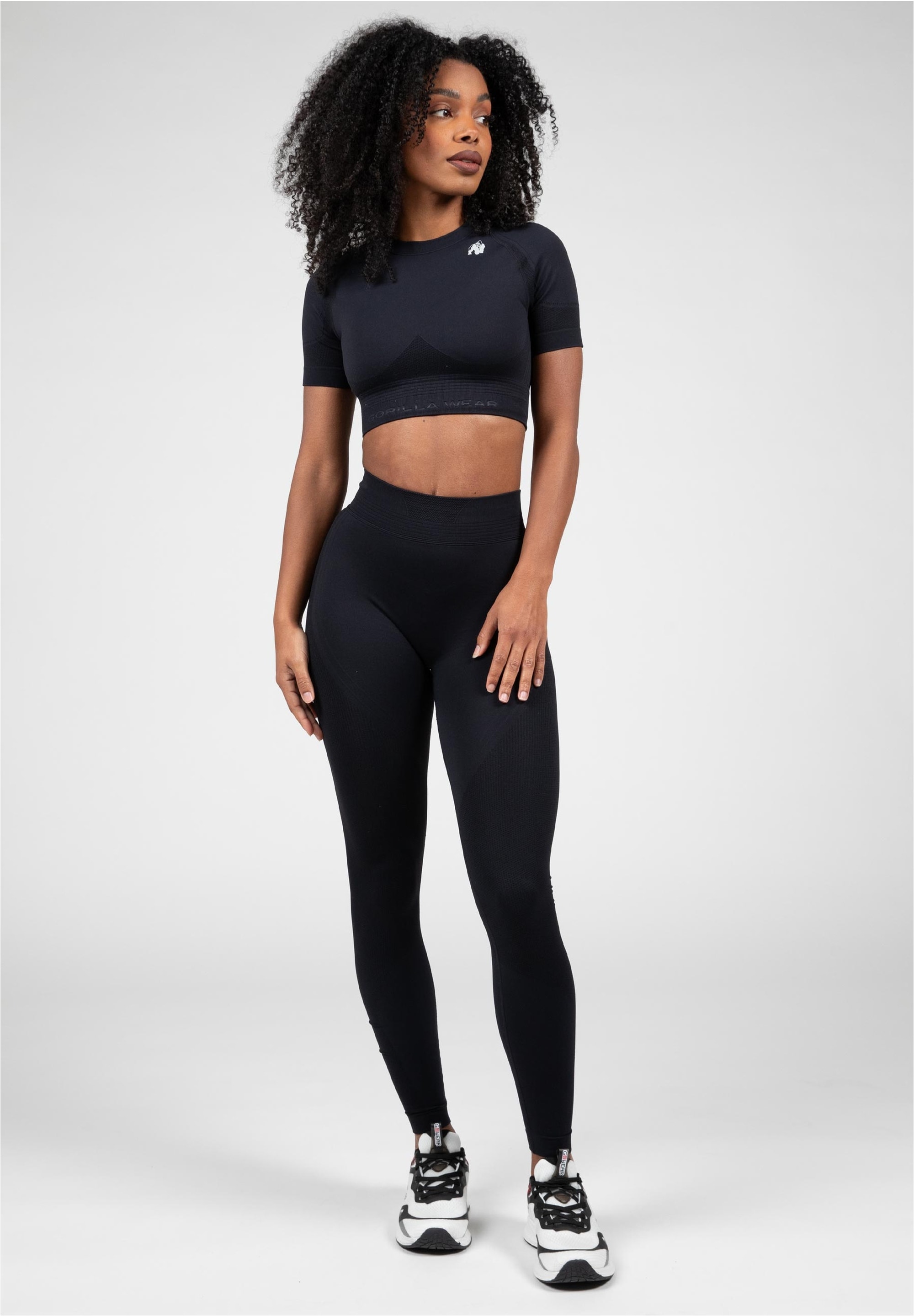 Gorilla Wear Sporthose, mit hohem Bund und Scrunch-Detail