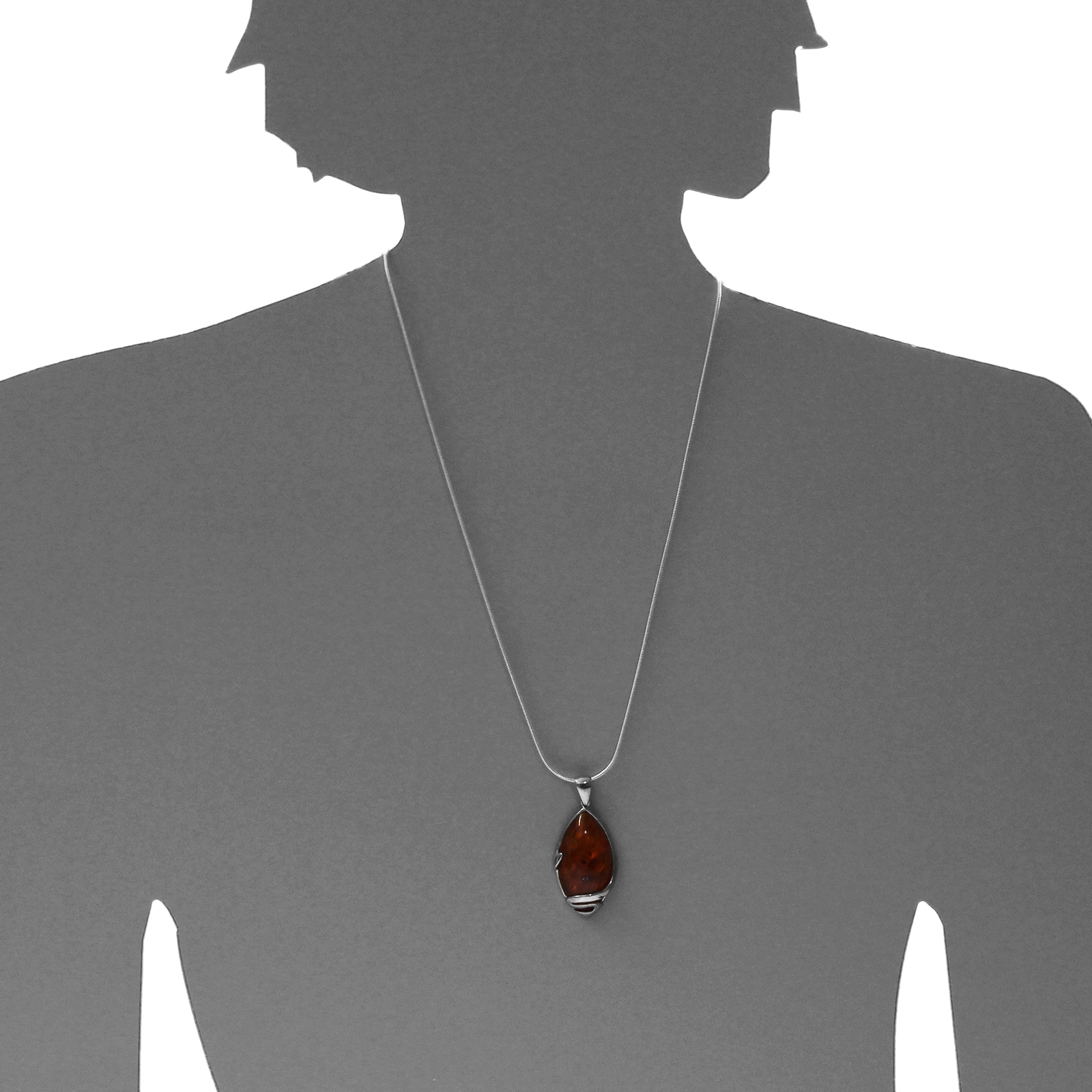 OSTSEE-SCHMUCK Kette mit Anhänger »- Wally - Silber 925/000 - Bernstein«