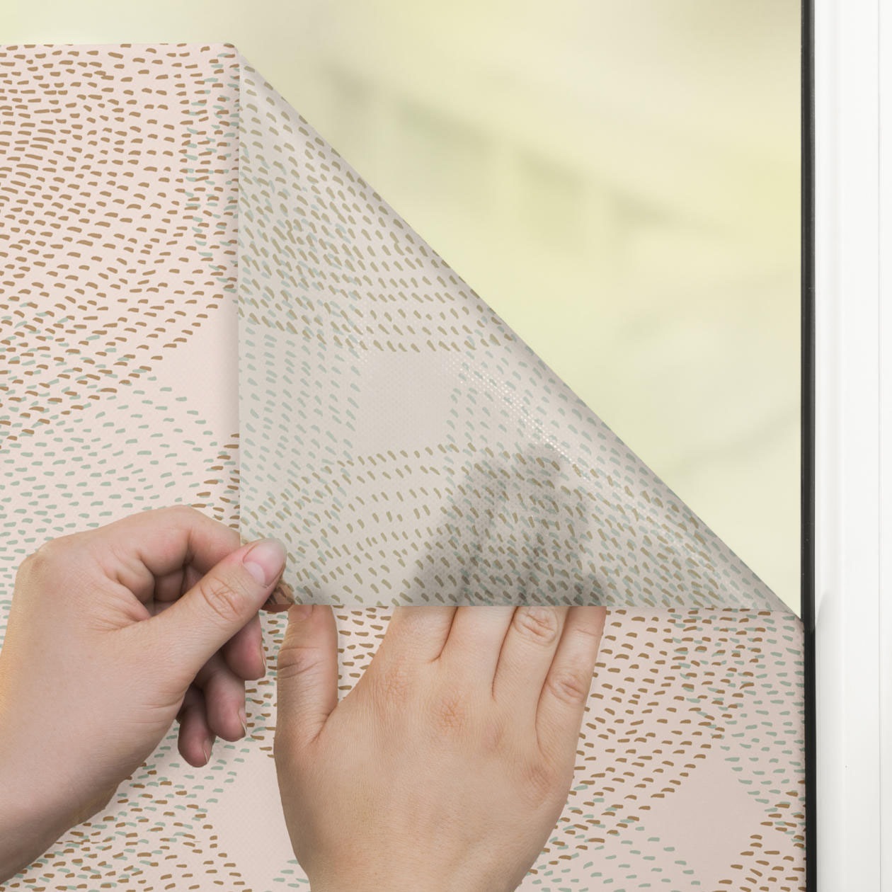 Thumbnail - LICHTBLICK ORIGINAL Fensterfolie "Fensterfolie selbstklebend, Sichtschutz" 1 Stk. blickdicht glatt statisch haftend