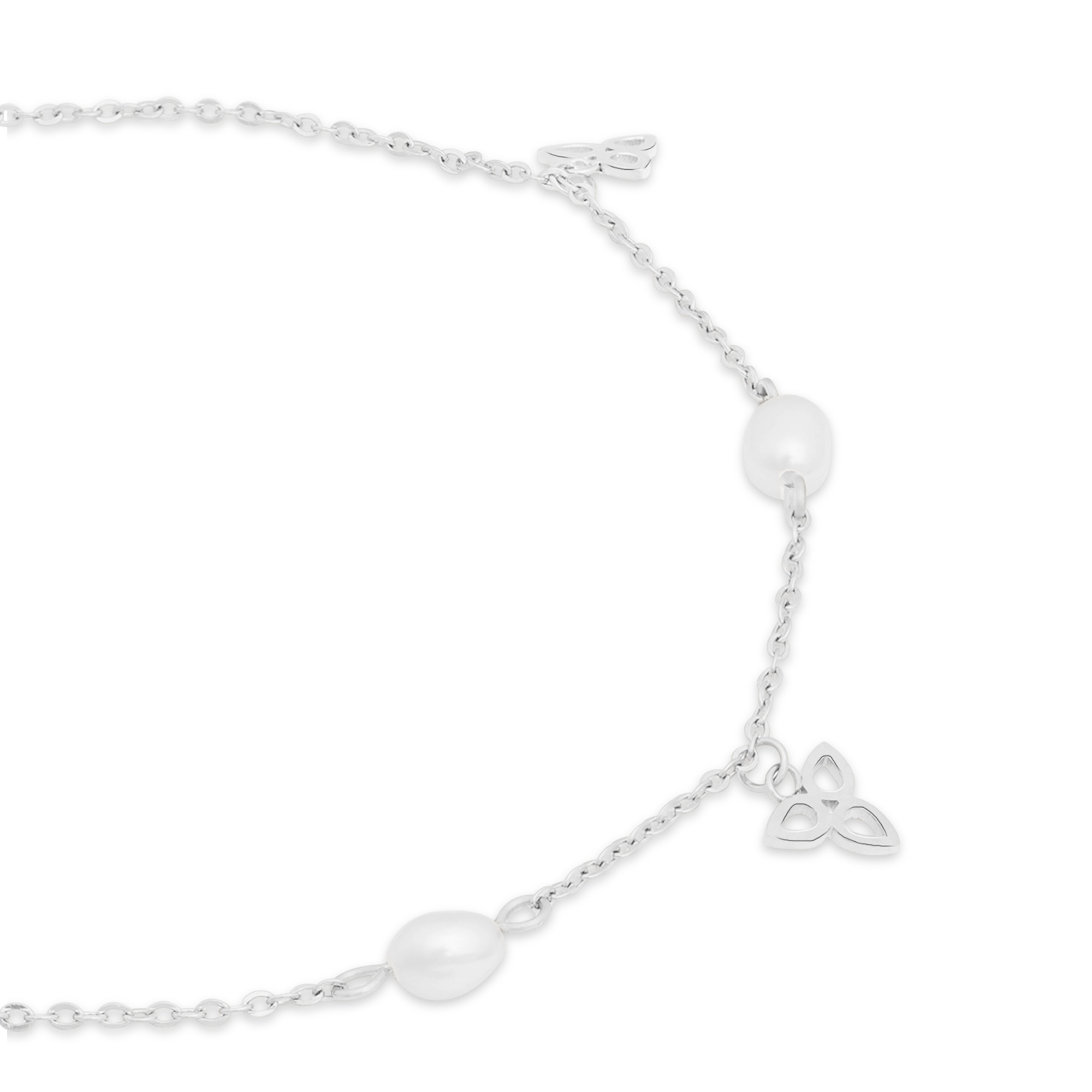 Armband TAMARIS "Schmuck Geschenk Edelstahl Armkette", silberfarben, kristallweiß, weiß, kristallweiß, Armbänder, Damen, 21cm, Edelstahl, Armband, mit Zirkonia (synth.) - mit Kunststoffperle