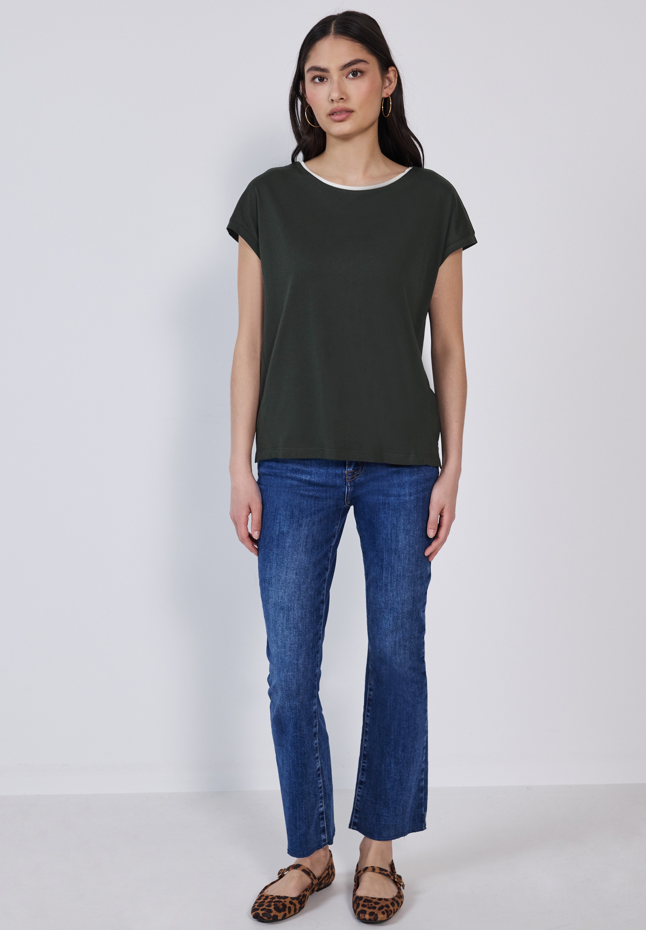 STREET ONE STUDIO T-Shirt, im soften Baumwoll-Mix