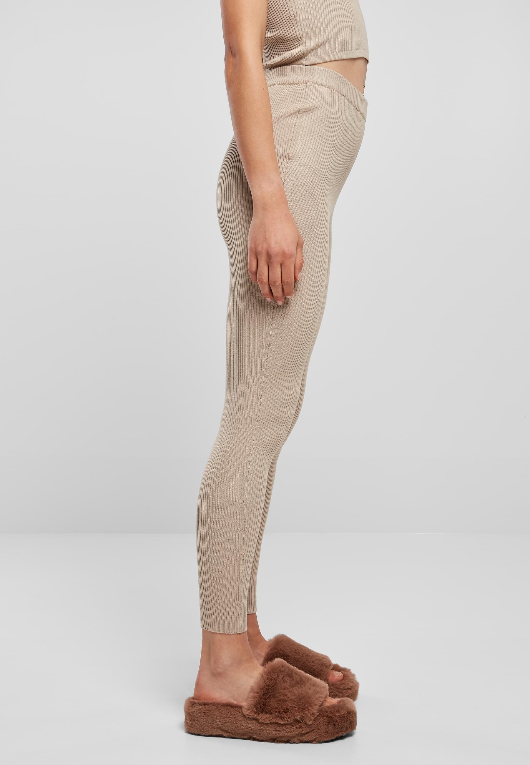 URBAN CLASSICS Leggings »Urban Classics Damen Ladies Rib Knit Leggings«, (1 tlg.)