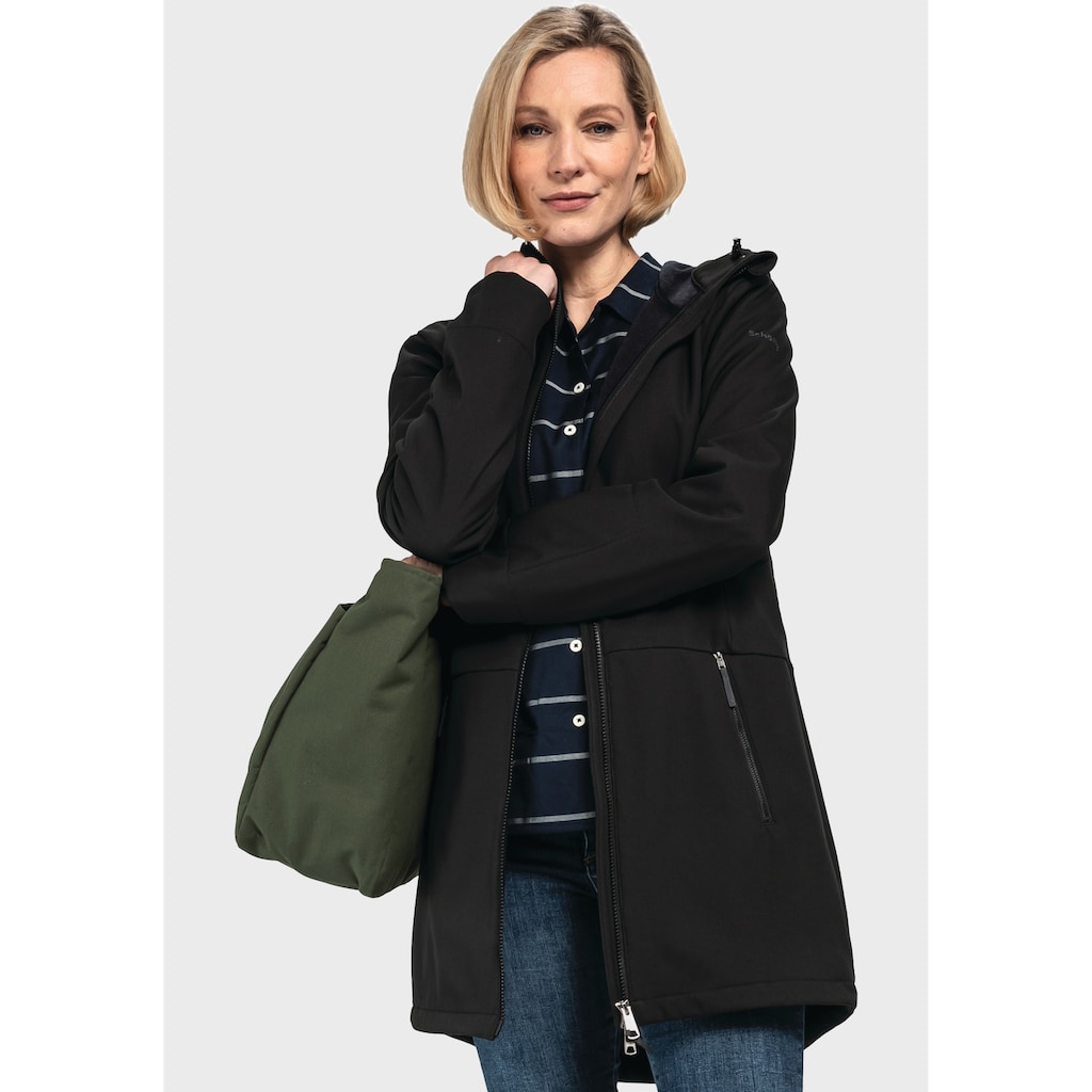 Schöffel Parka »Softshell Coat Essex L«, mit Kapuze