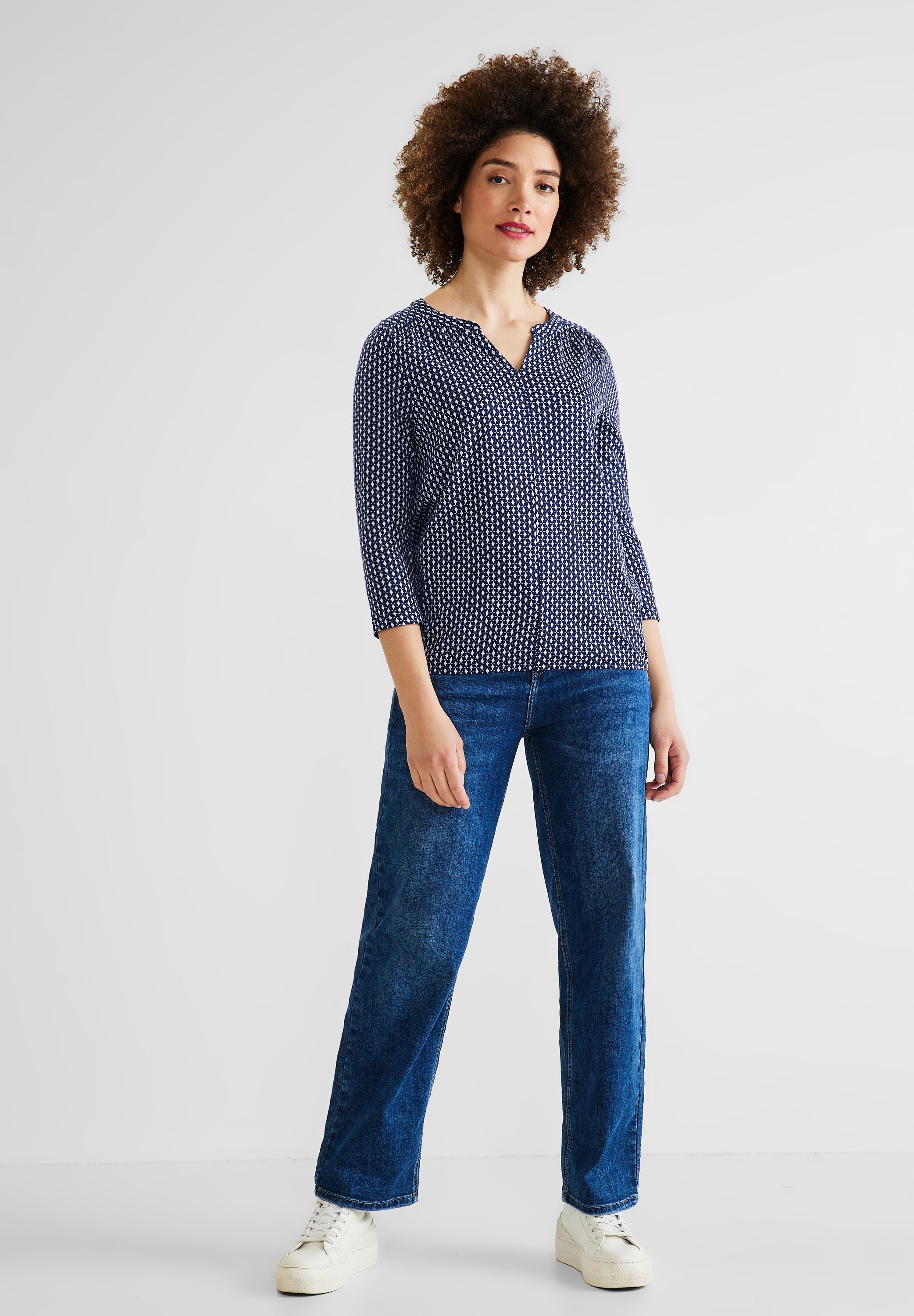 STREET ONE 3/4-Arm-Shirt, mit 3/4 Ärmeln