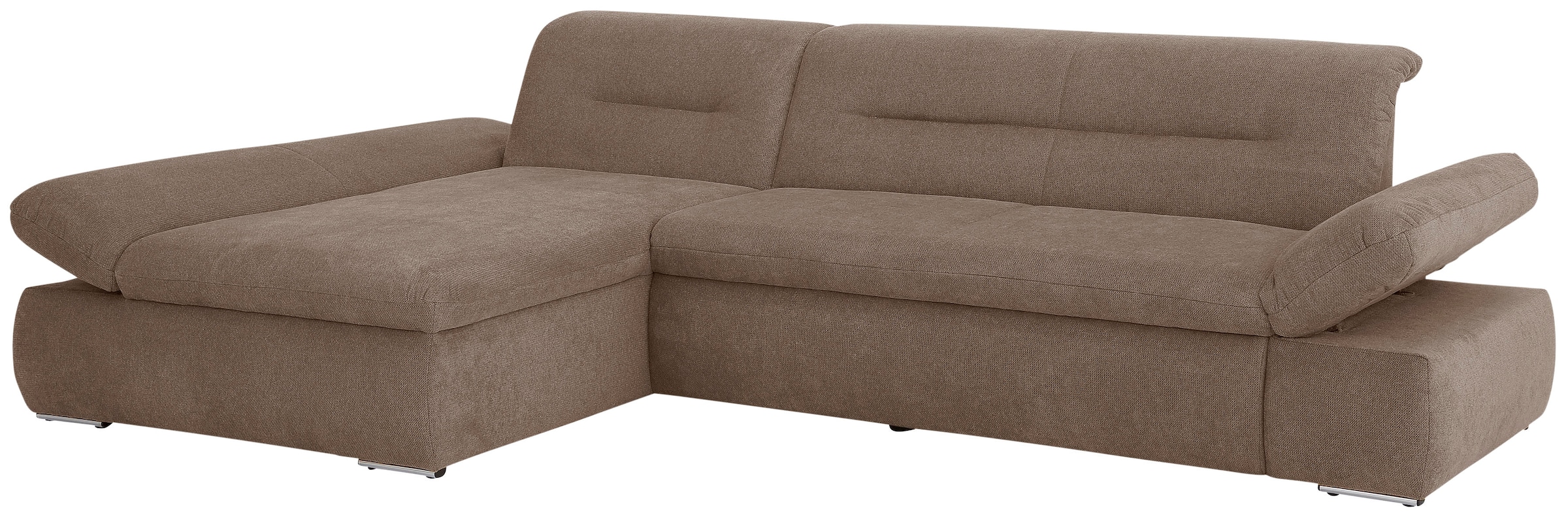 INOSIGN Ecksofa »Avesa L-Form«, Wahlweise mit Armteilvertsellung und Bettfunktion, B/T/H: 300/172/80cm