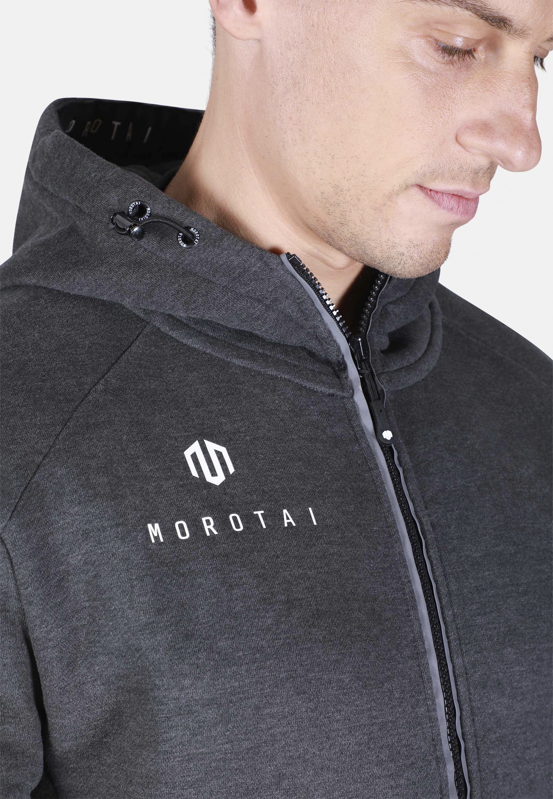 MOROTAI Allwetterjacke »MOROTAI Herren Morotai Neo Zip Sweatjacket« 1 Stk. tlg. mit Kapuze