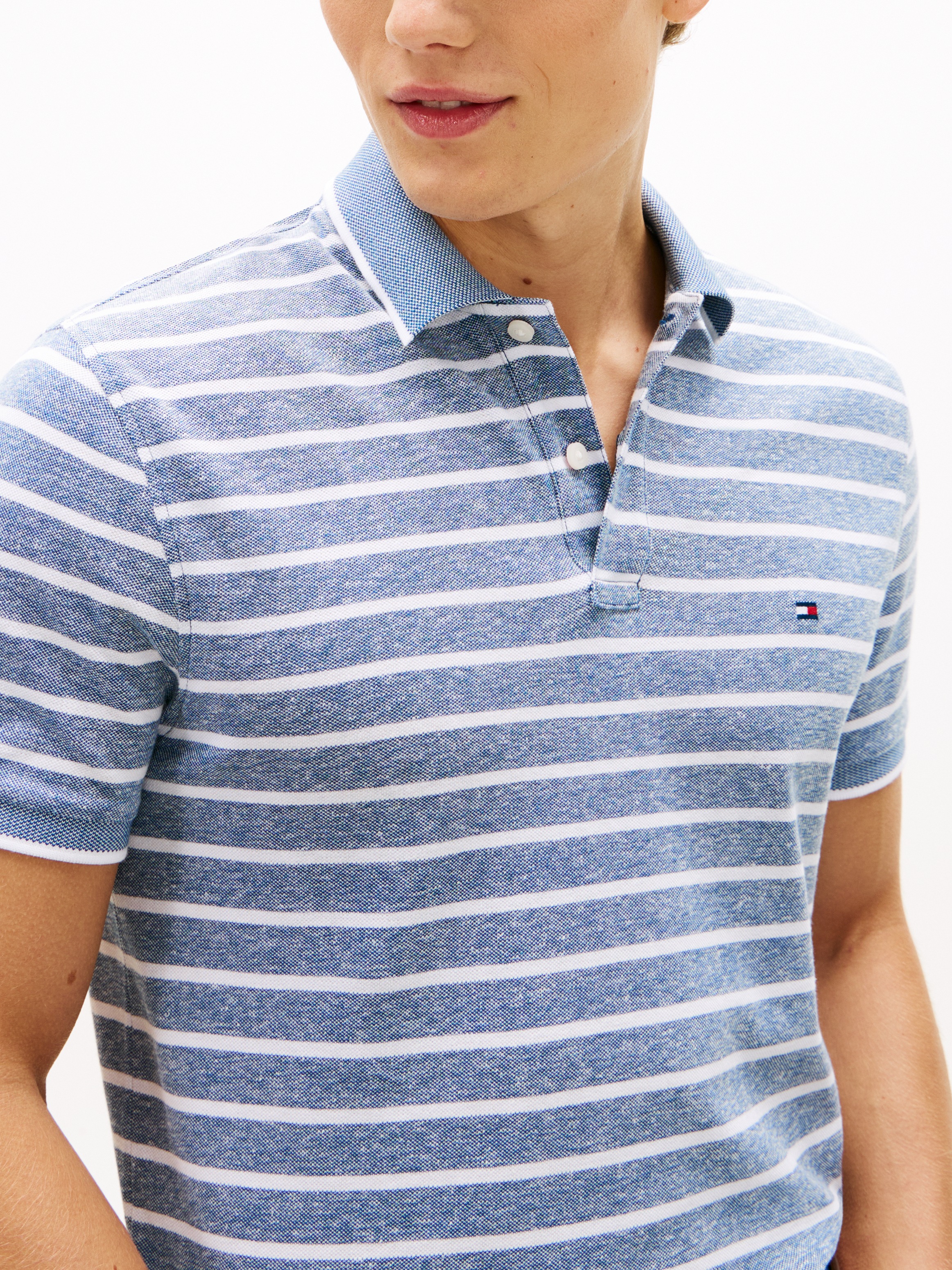 Tommy Hilfiger Poloshirt "LINEN PIQUE REGULAR" günstig online kaufen