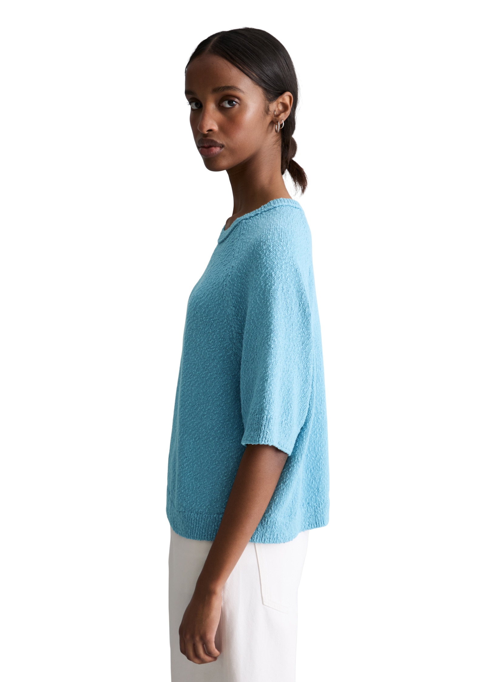 Marc O'Polo DENIM Strickpullover »aus Cotton Slub Garn«