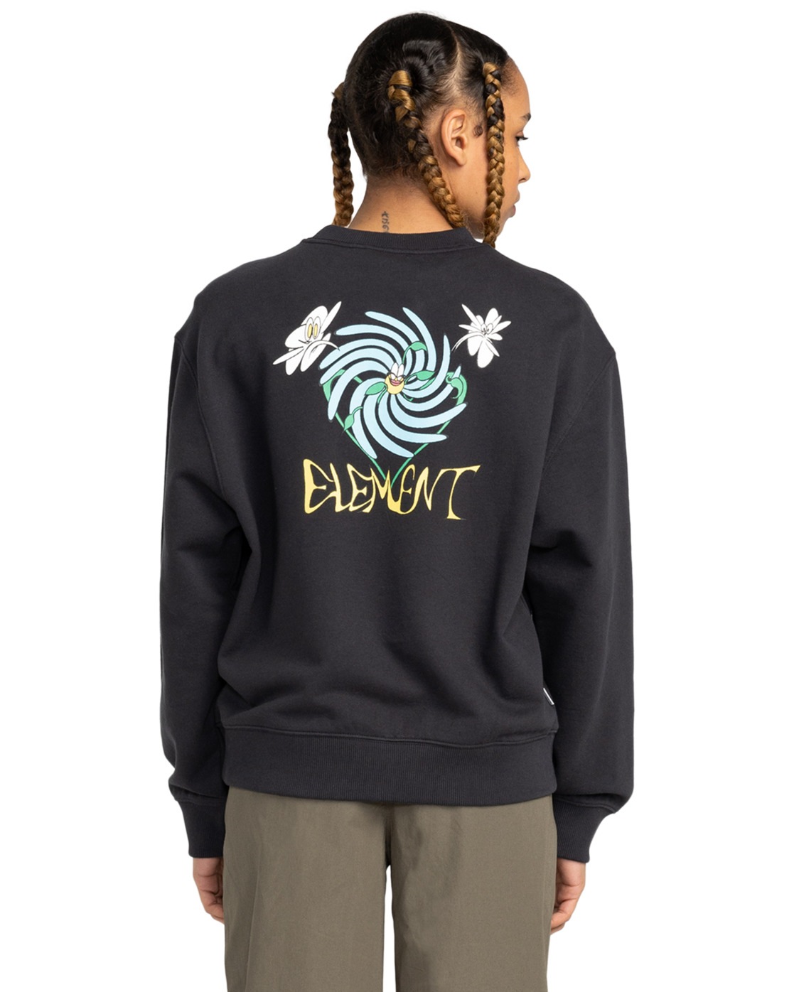 Element Sweatshirt »Swirl Flower«