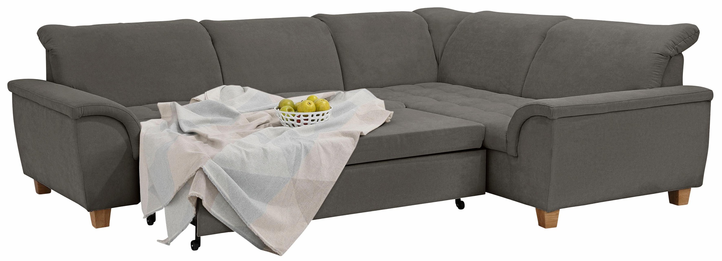 Home Affaire Lyla Corner Sofa with Bed Function 275cm Stone 6
