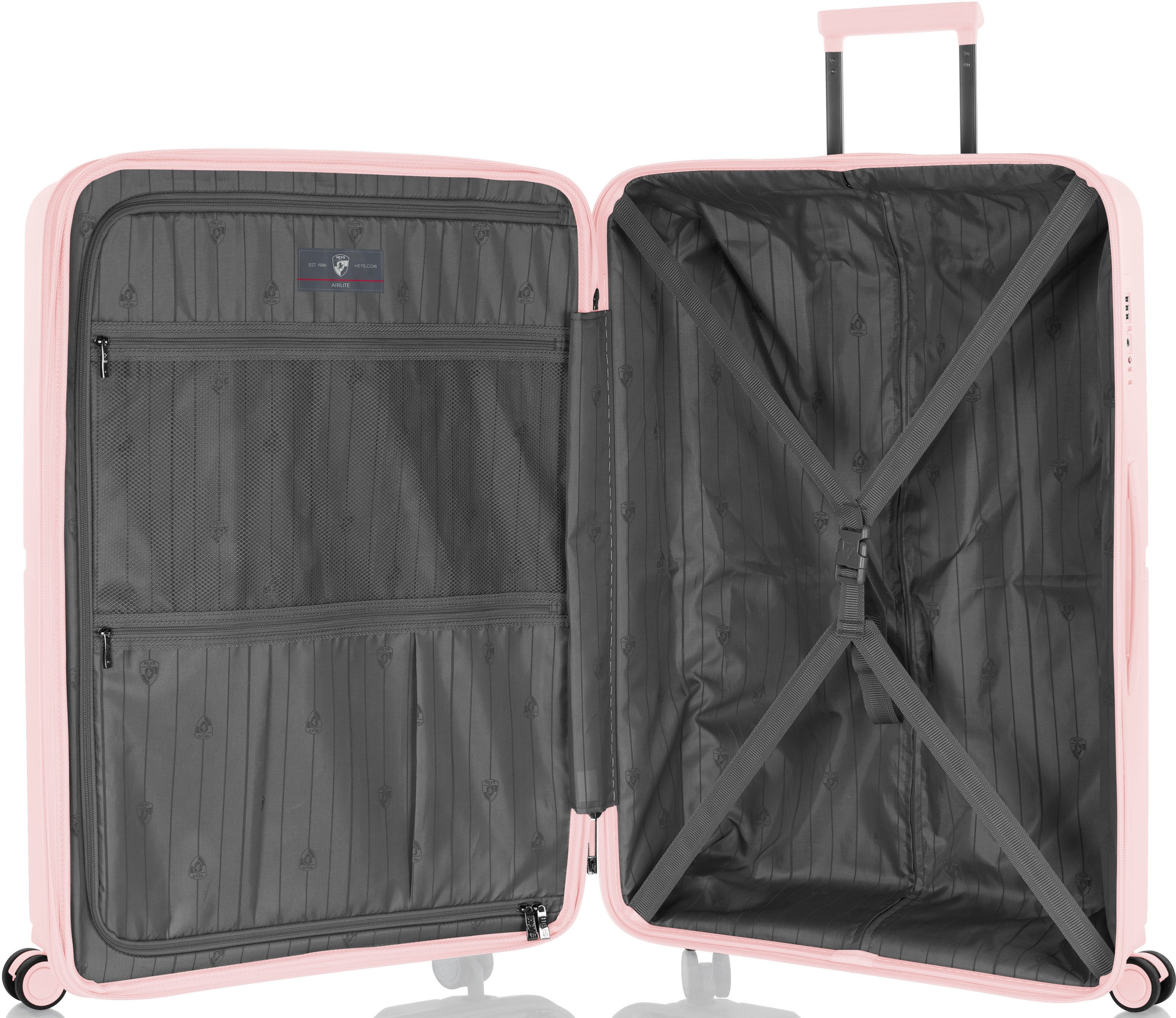 Heys Hartschalen-Trolley »AirLite, verschiedene Größen und Farben«, 4 Rollen, Heys x Joachim Llambi Hartschalen-Koffer TSA Schloss