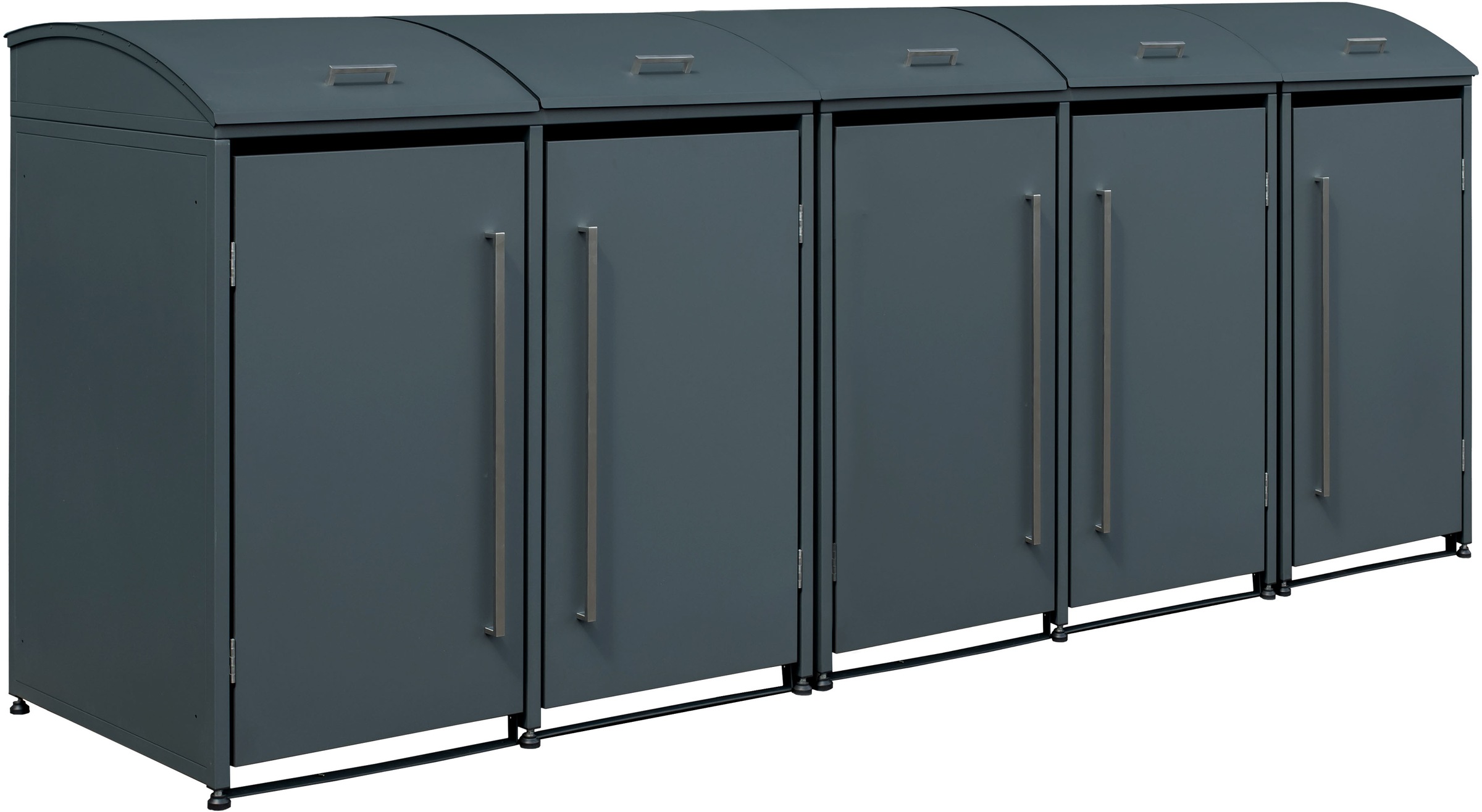 WESTMANN Mülltonnenbox »Moderna 5«, Platz für 5 Mülltonnen je 240 L, BxHxT: 350x83x135 cm