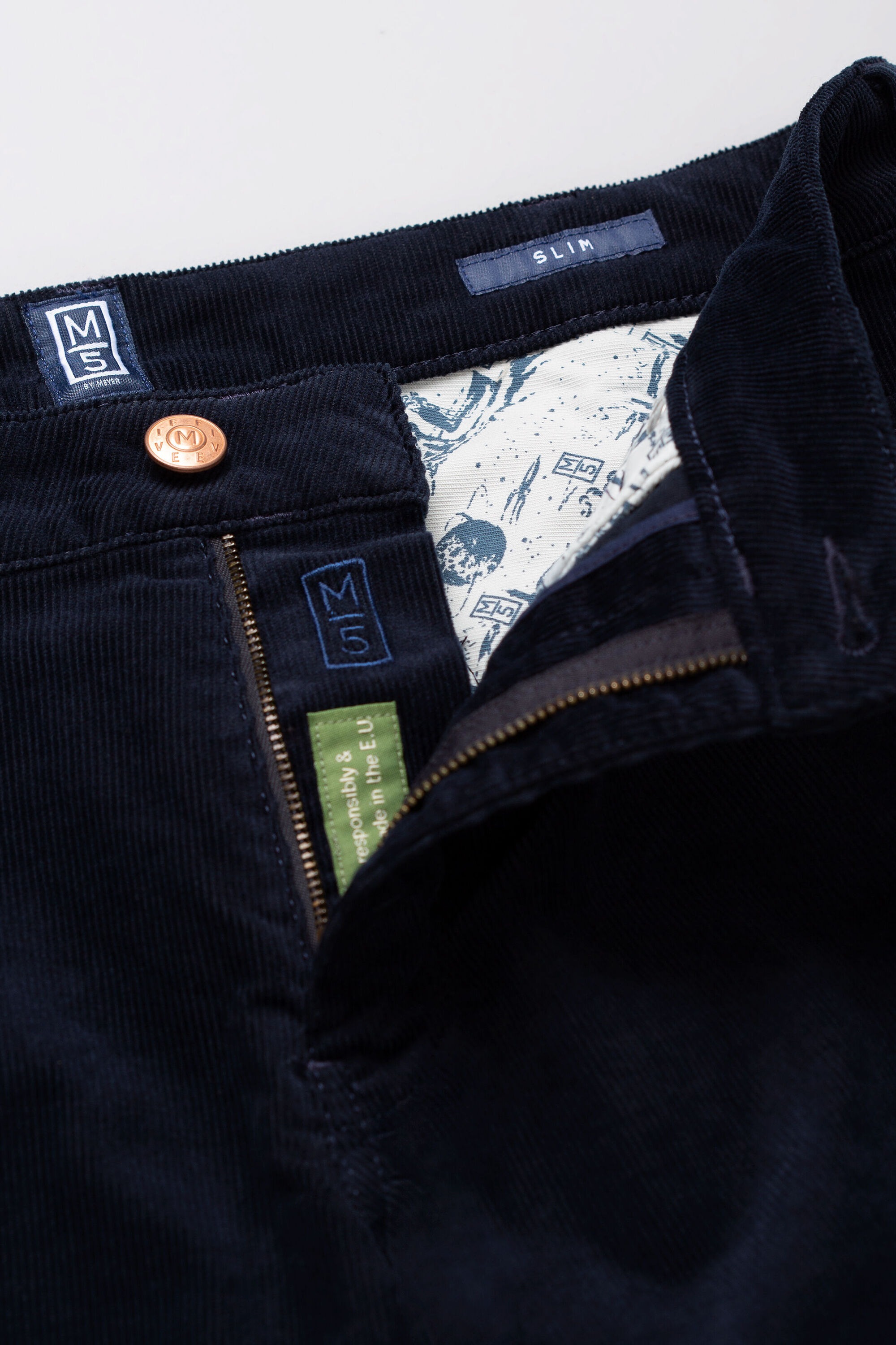 MEYER Cordhose »Five-Pocket-Hose«, im unifarbenen Design