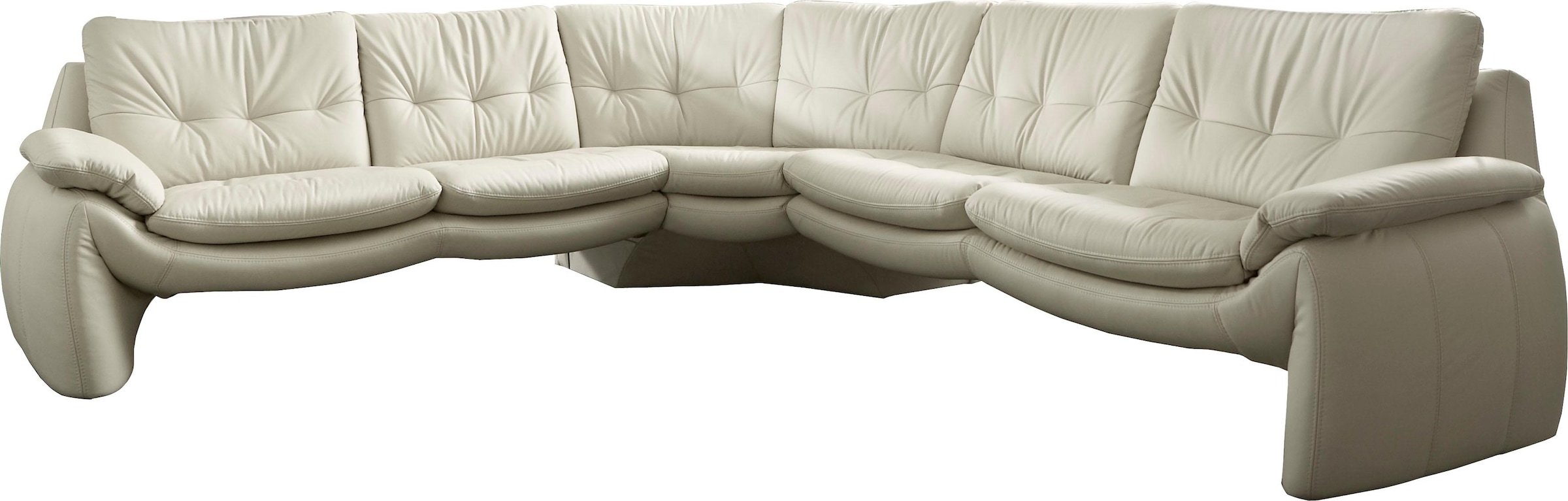 PLACES OF STYLE Ecksofa »Luna L-Form«, in einzigartiger Optik