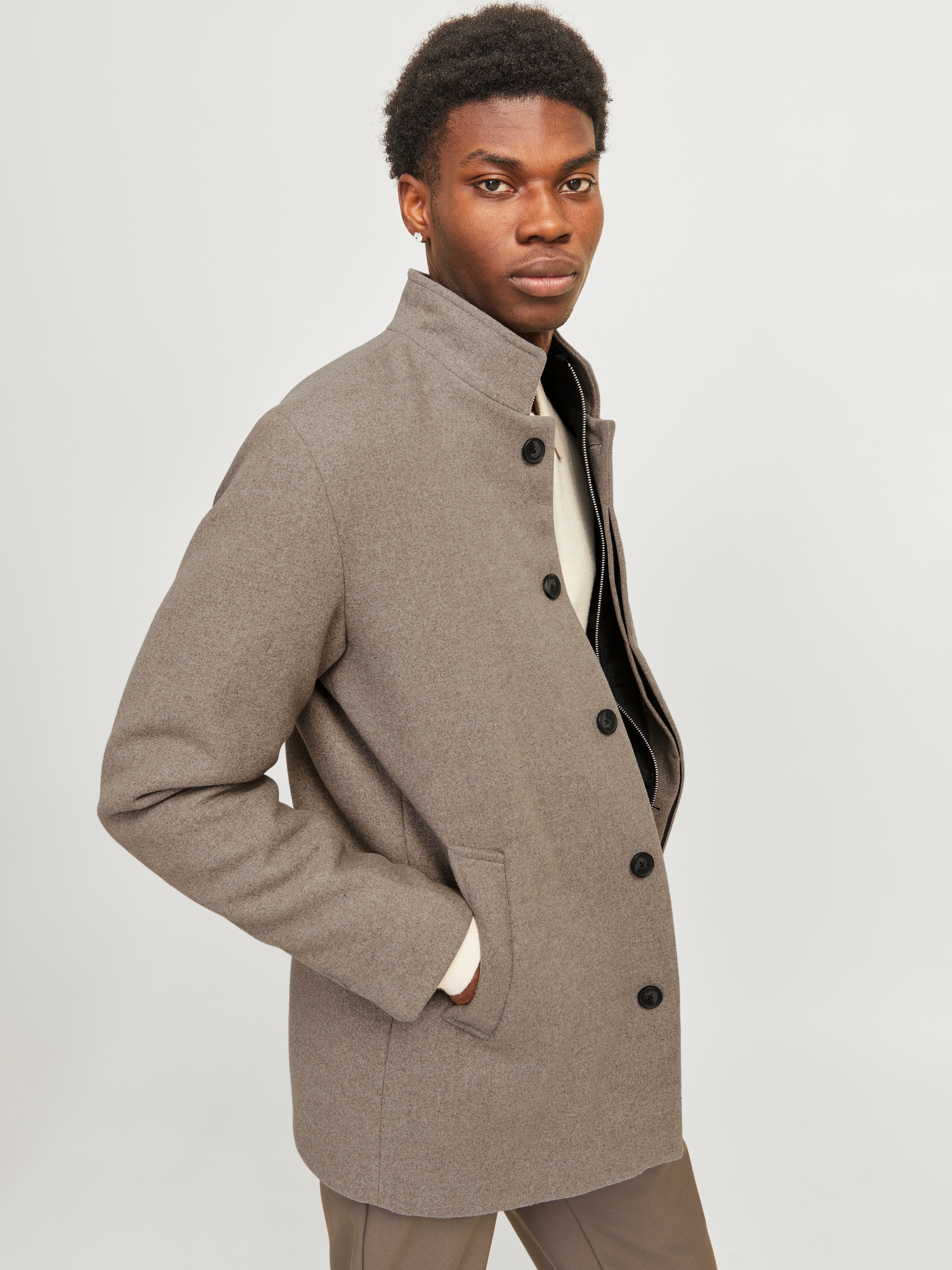 Jack & Jones Wolljacke "JJEHARRISON WOOL JACKET SN" Materialmix, regular fi günstig online kaufen