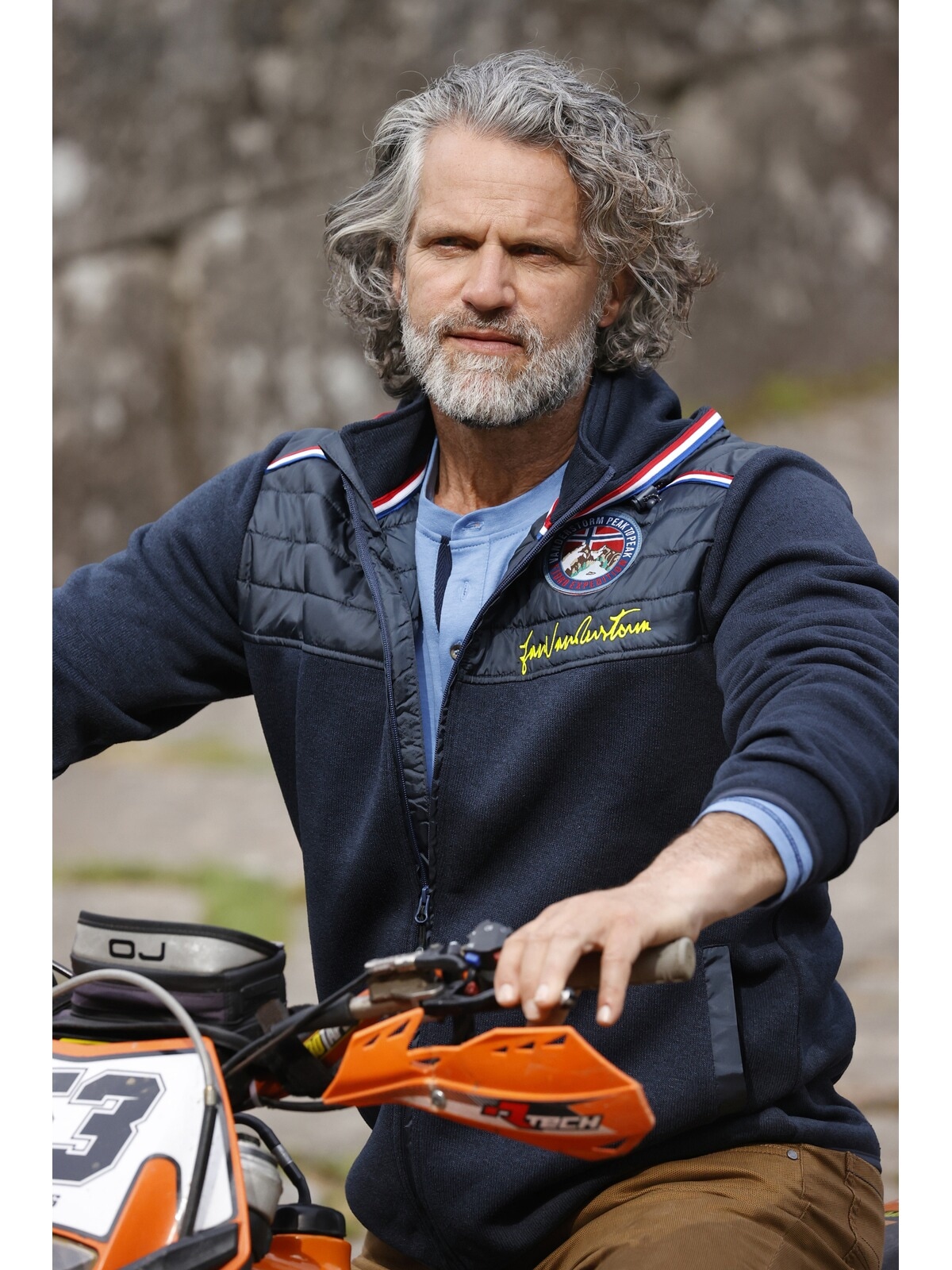 Jan Vanderstorm Sweatjacke »Strickfleecejacke STELLAN«