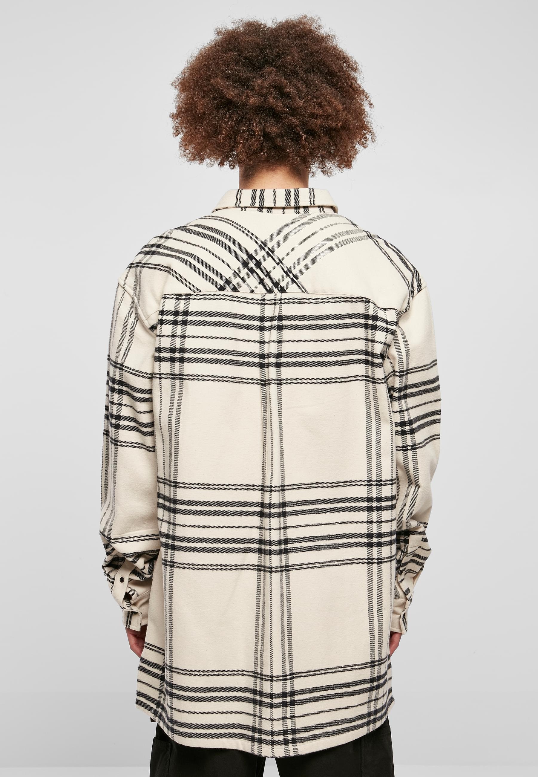 URBAN CLASSICS Langarmhemd »Urban Classics Herren Long Oversized Checked Summit Shirt«, (1 tlg.)