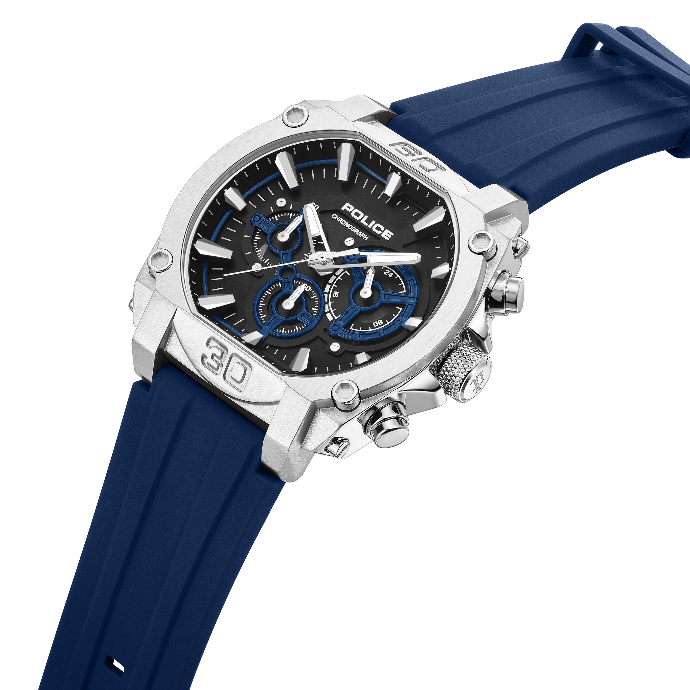 Police Chronograph »Norwood« Quarzuhr, Armbanduhr, Herrenuhr, Lederarmband, analog, Stoppfunktion